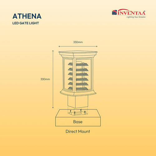 Athena 3 in 1 Gate Post Lights - Frontgate Lighting
