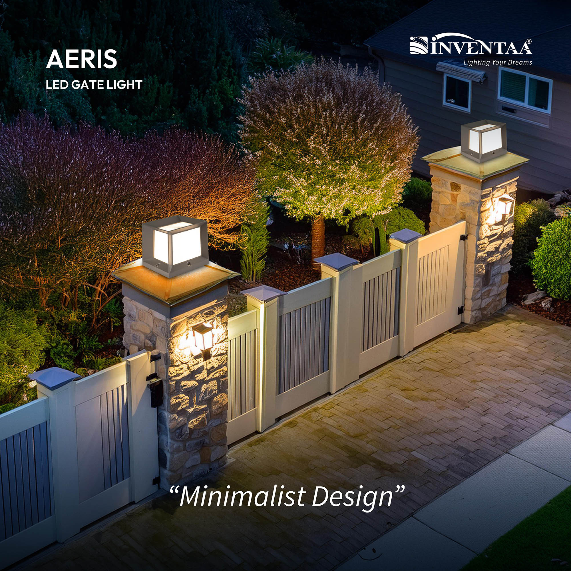 Aeris LED Post Top Gate Light With 1 Yr Warranty