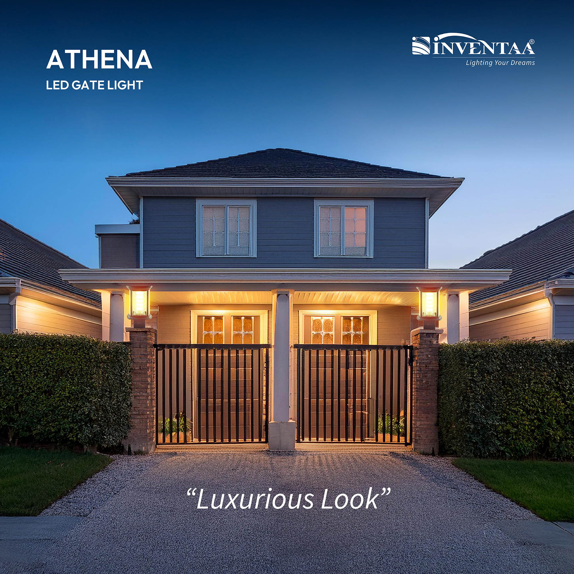Athena 18W LED Classic Design - Outdoor Gate Light