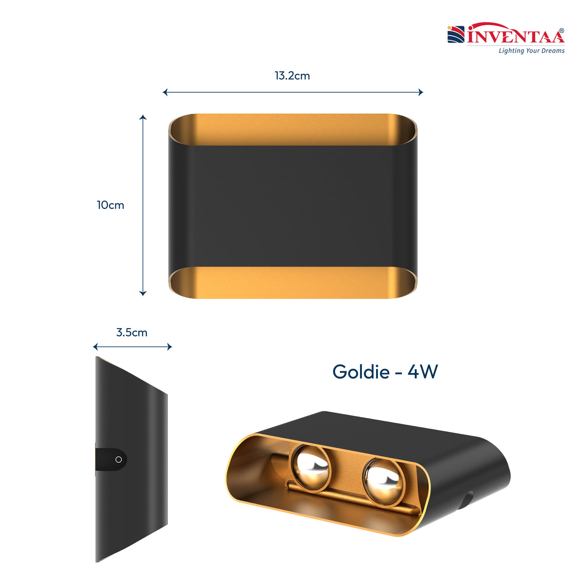 Goldie LED Doorway Outdoor Wall Light