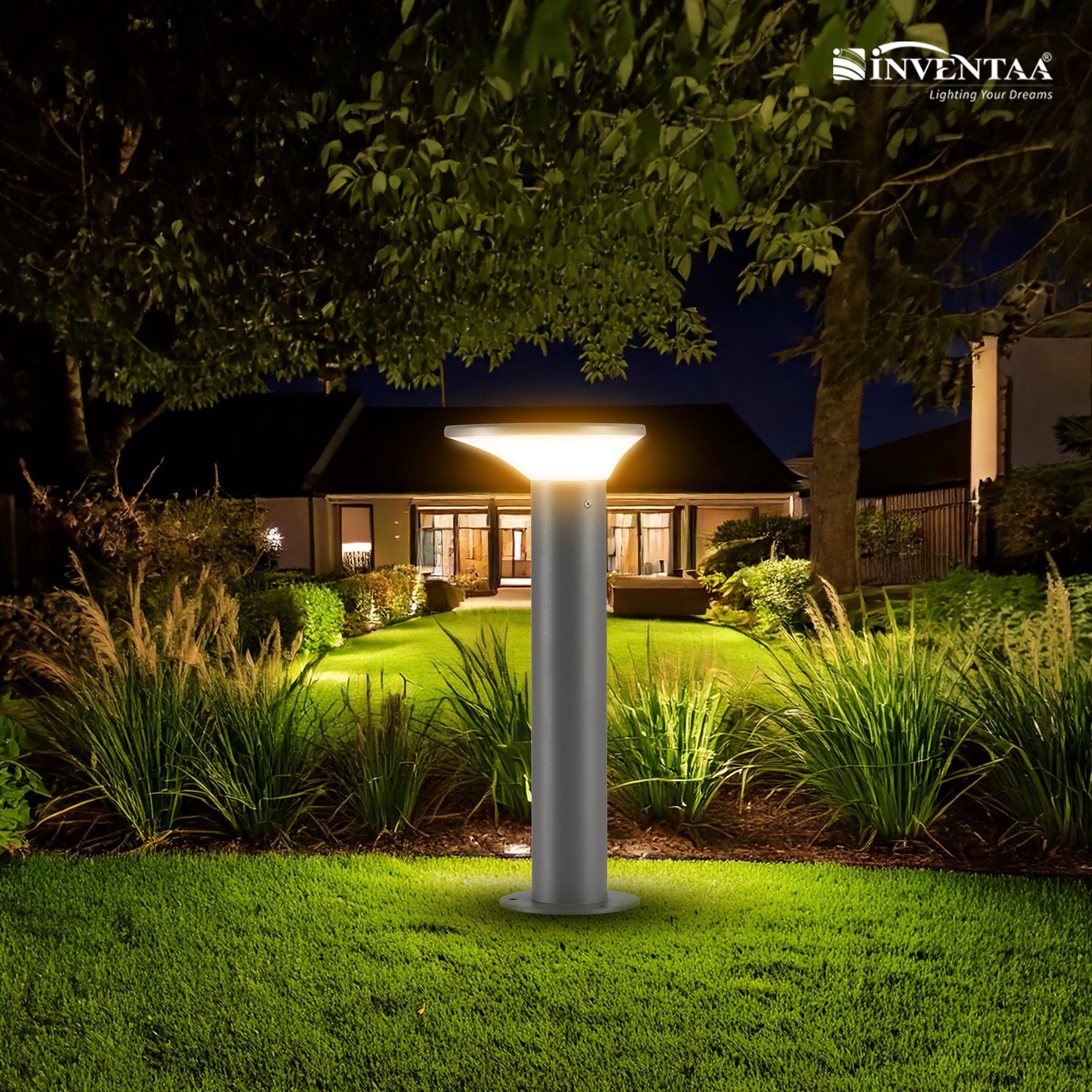 Romy 12W LED Lawn Bollard Outdoor Light