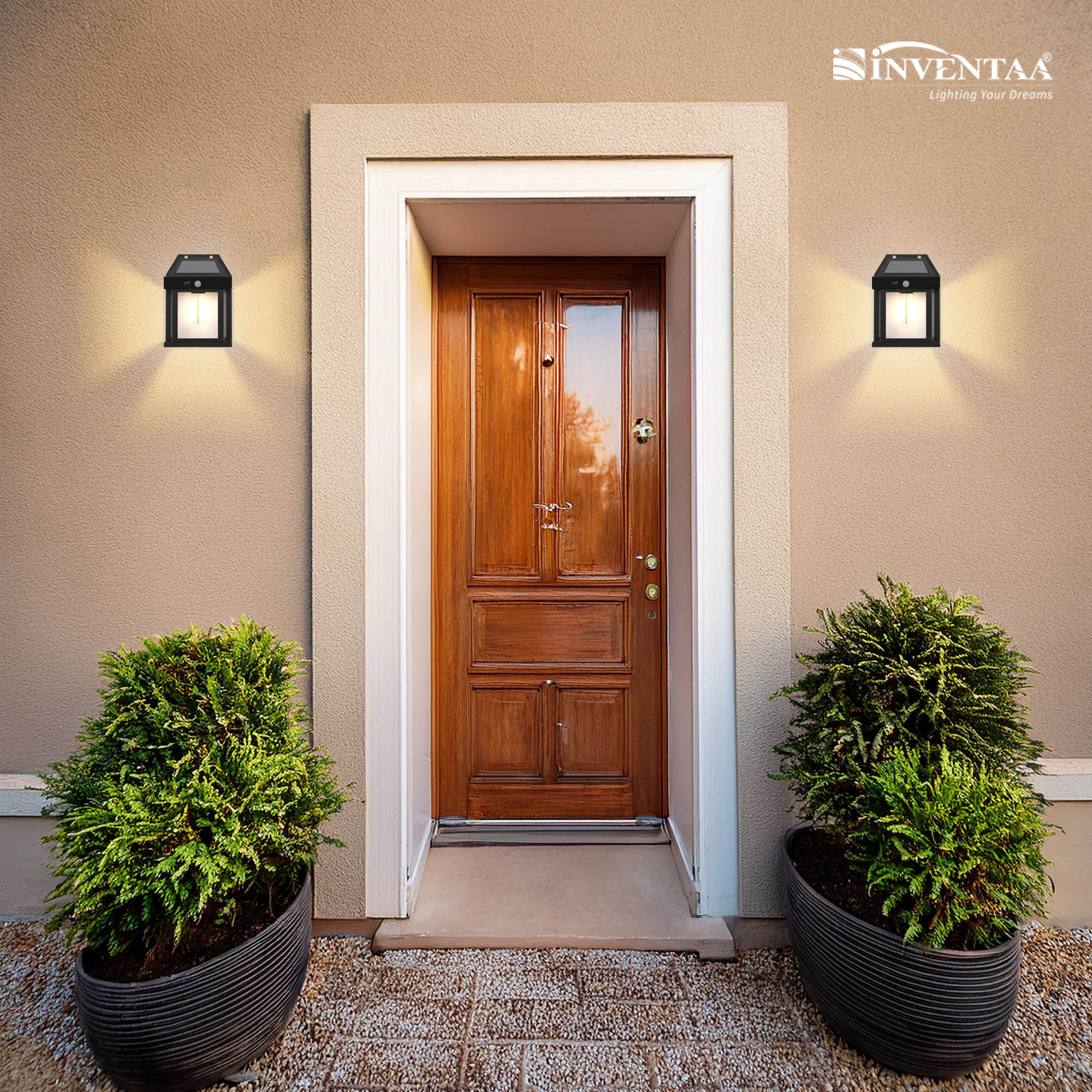 Koko Solar Wall Lights Outdoor - Wall Lamp Solar LED for Balcony