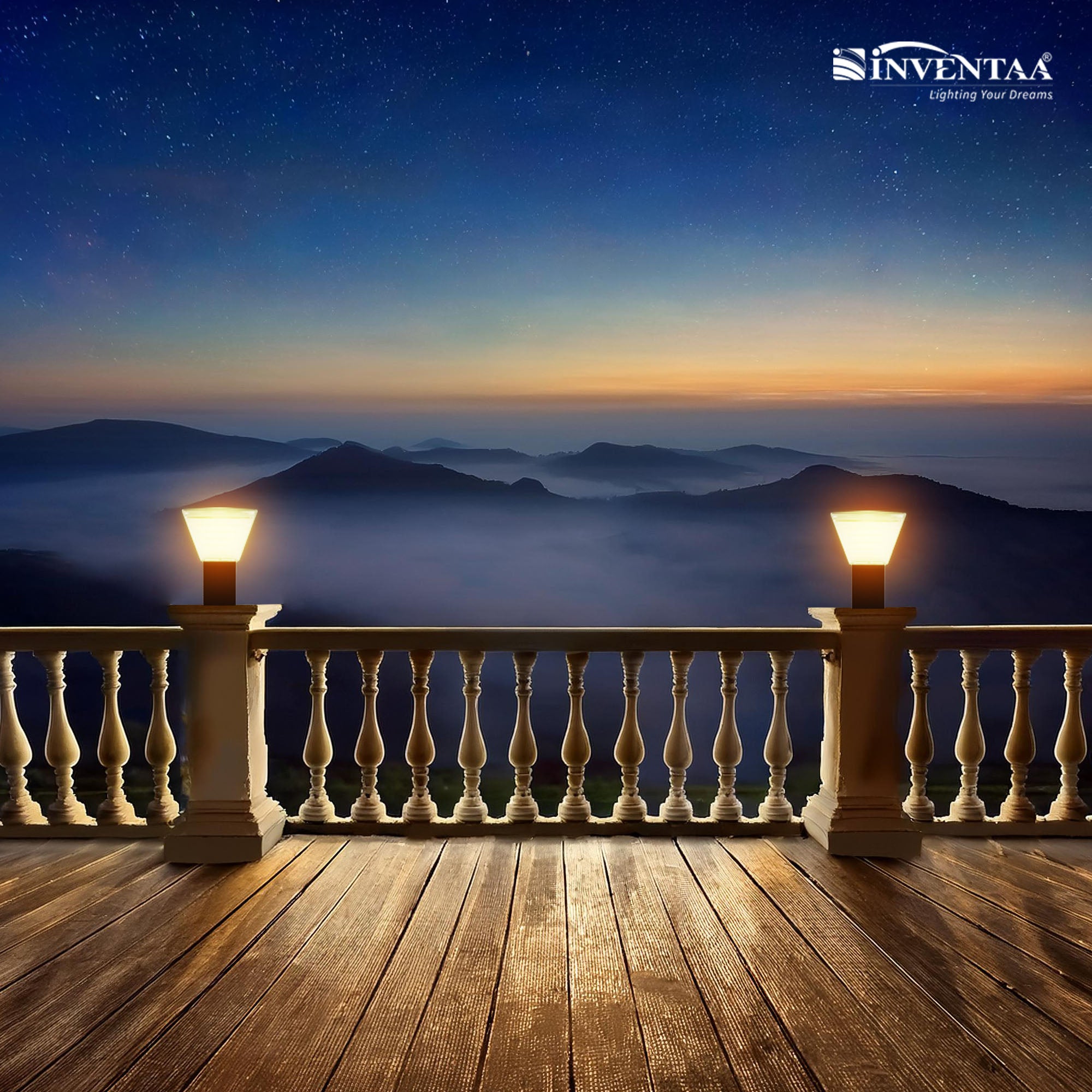 Villa Solar LED Outdoor Gate Light