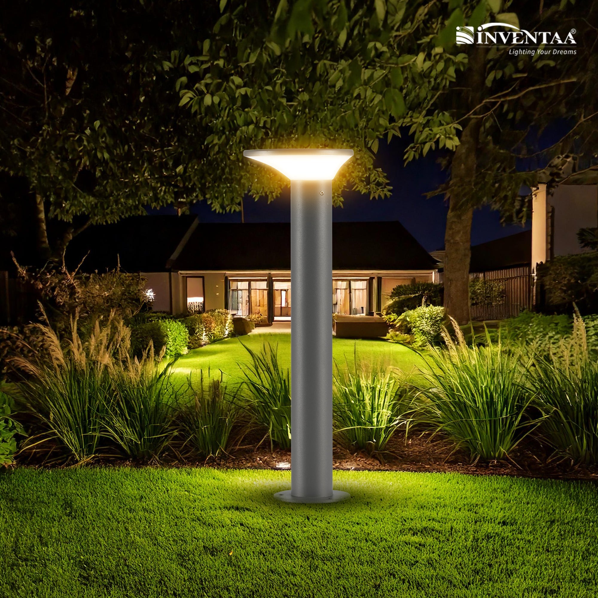 Romy 12W LED Lawn Bollard Outdoor Light