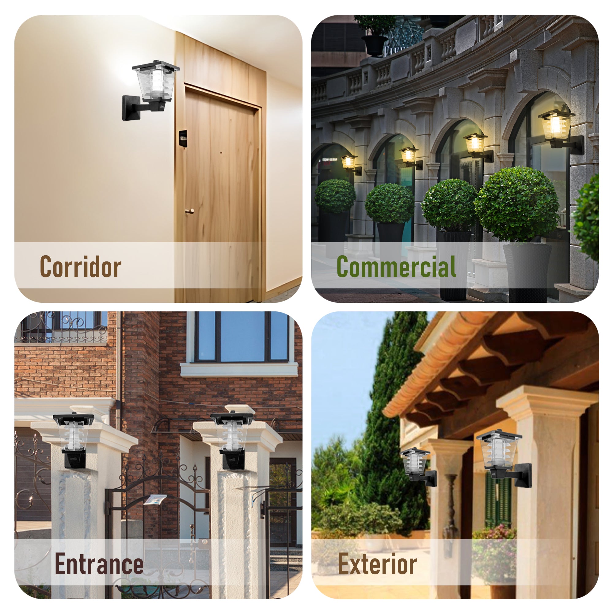 Entrance gate lights with modern square gate light design for exterior
