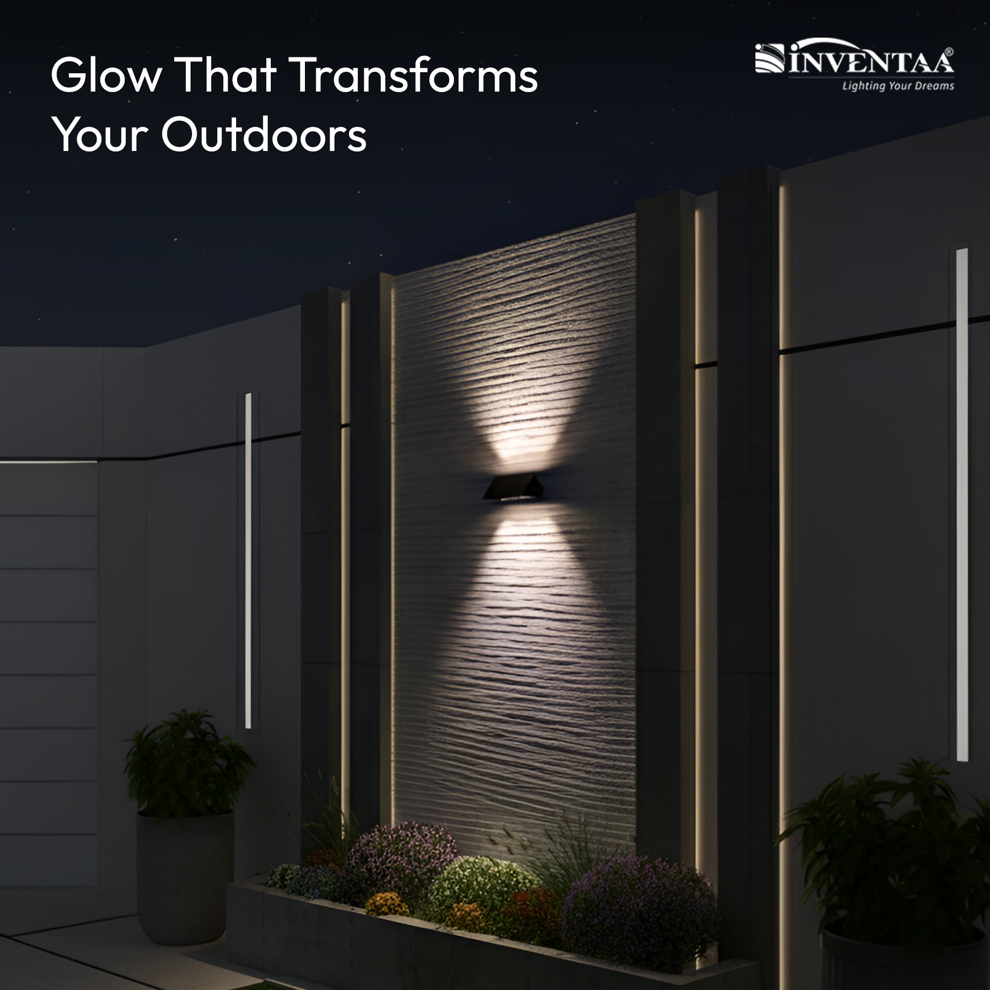 Figo Solar LED Outdoor Wall Light