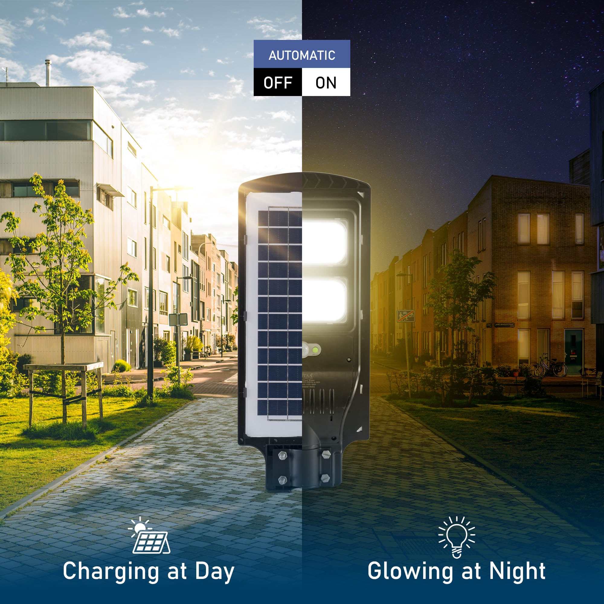 Automatic on and off Erato 40W solar street light #power_40w