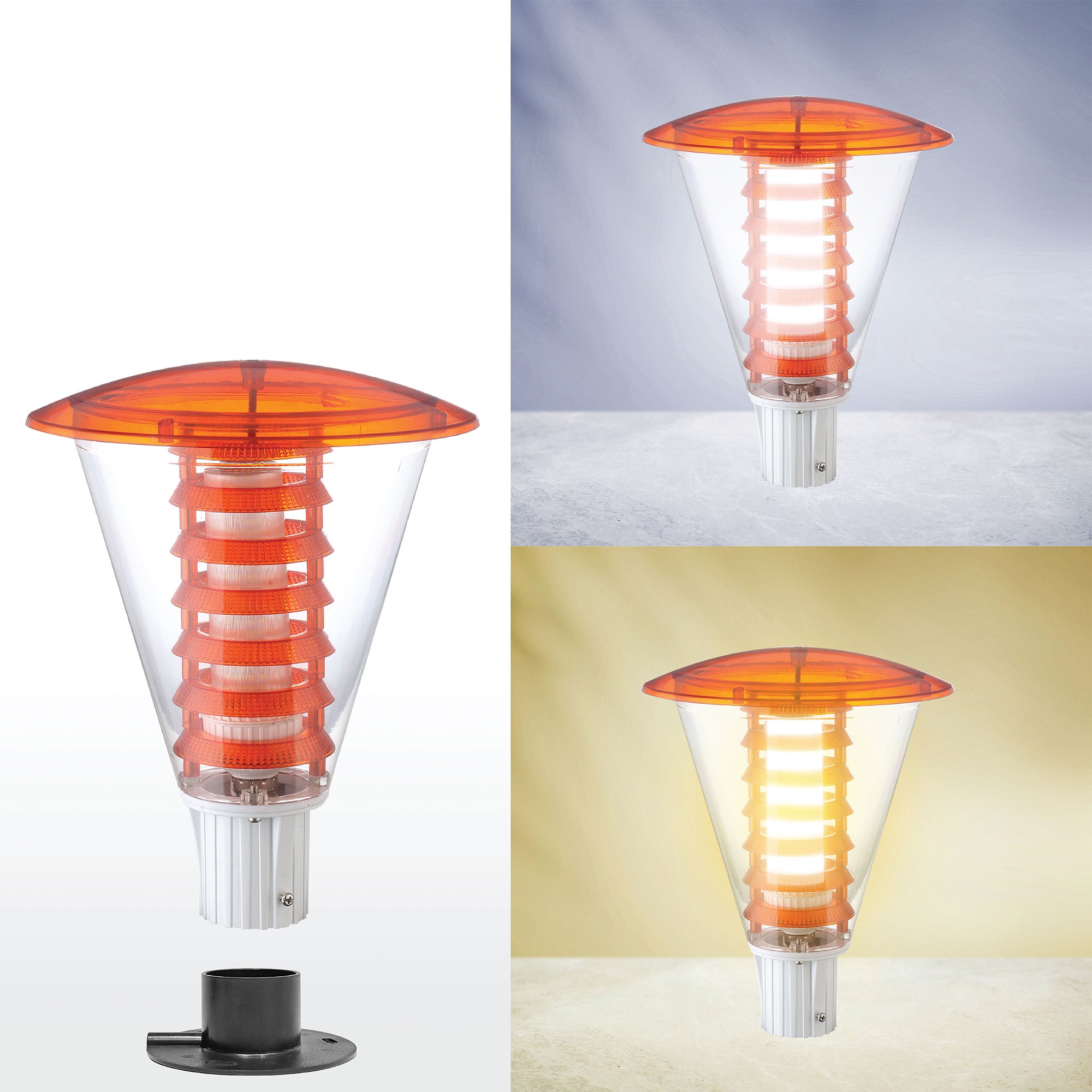 Fancy gate lamp design with bright bulbs for main door entrance light