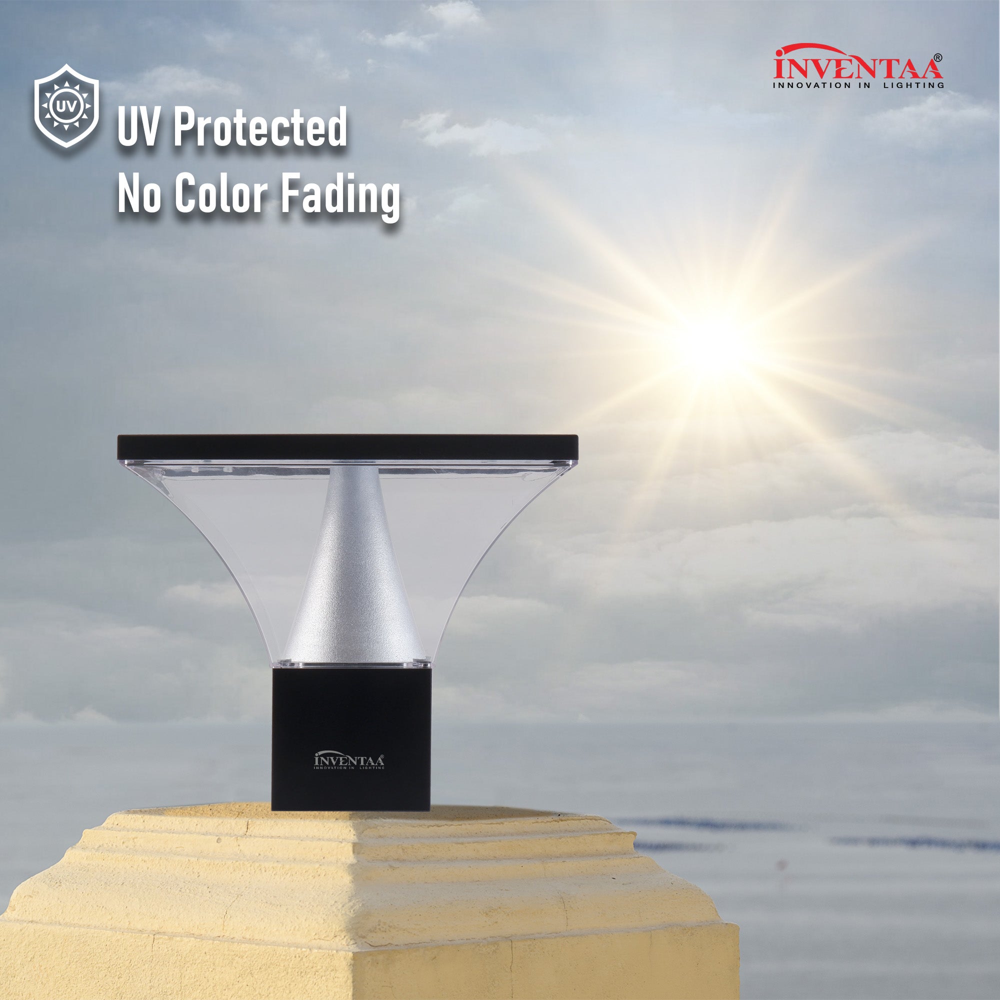 UV-protected gate light design and price with no fading under sunlight