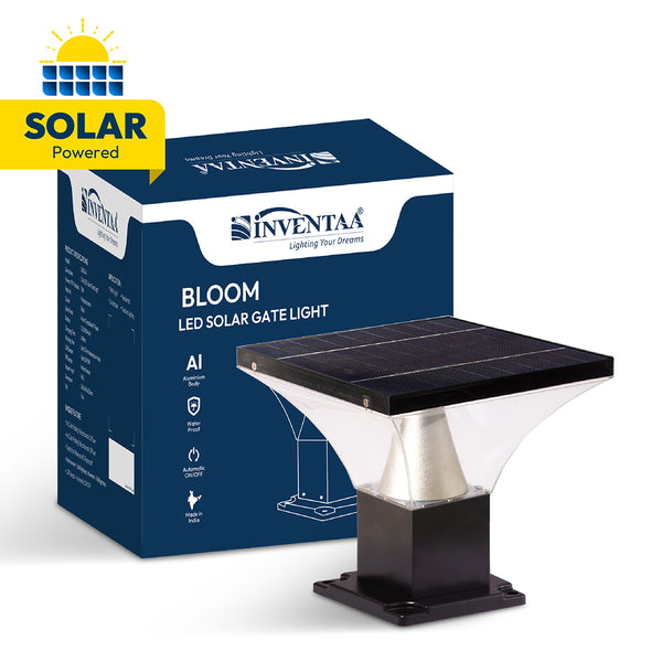 Bloom solar gate light