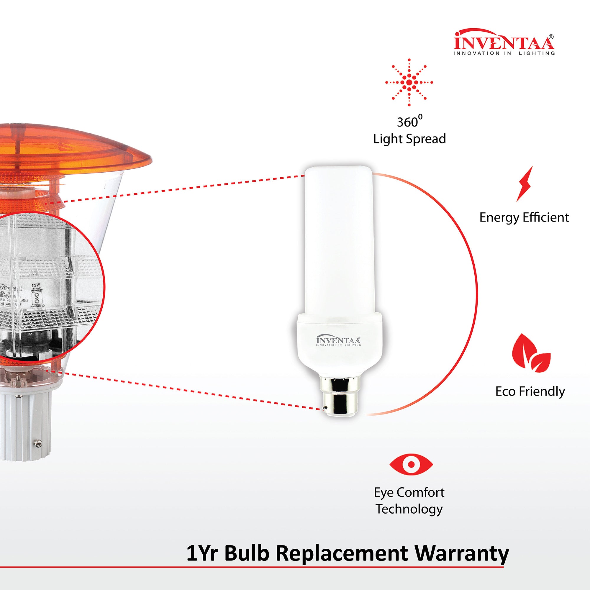 Bulb Options Of Big Olivia LED Gate Light Warm White #bulb options_warm