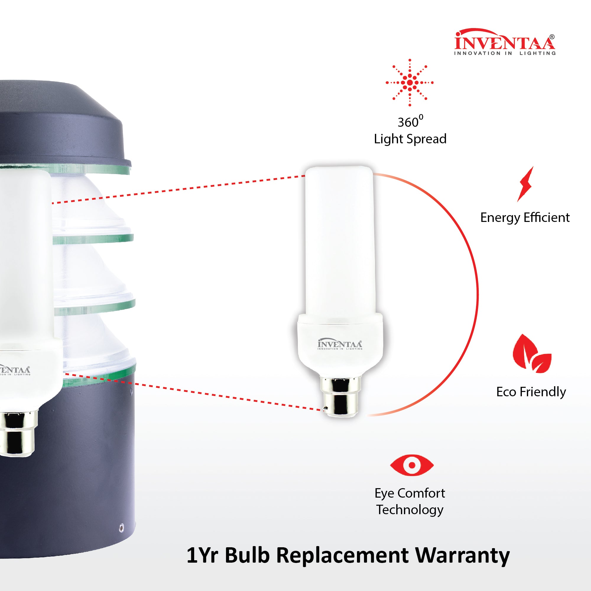 Estela 12W Ice Cube Post Top LED Gate Lamp Light