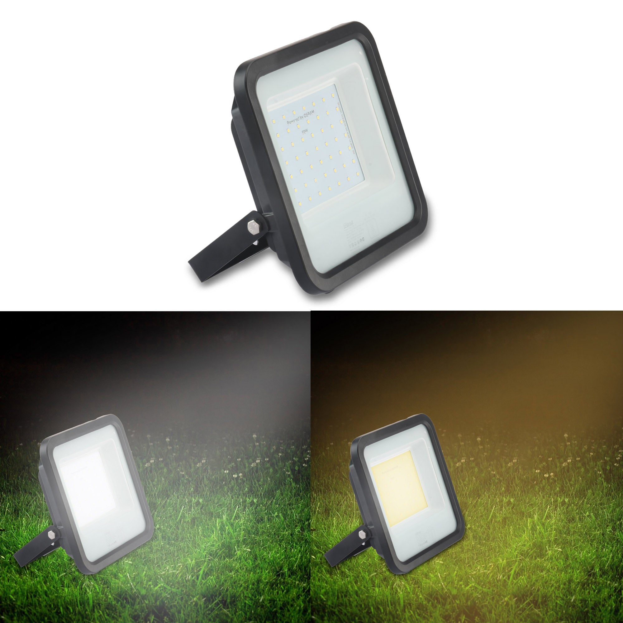 Cool and warm lighting comparison of Fabra 100W led focus light #watts_100w