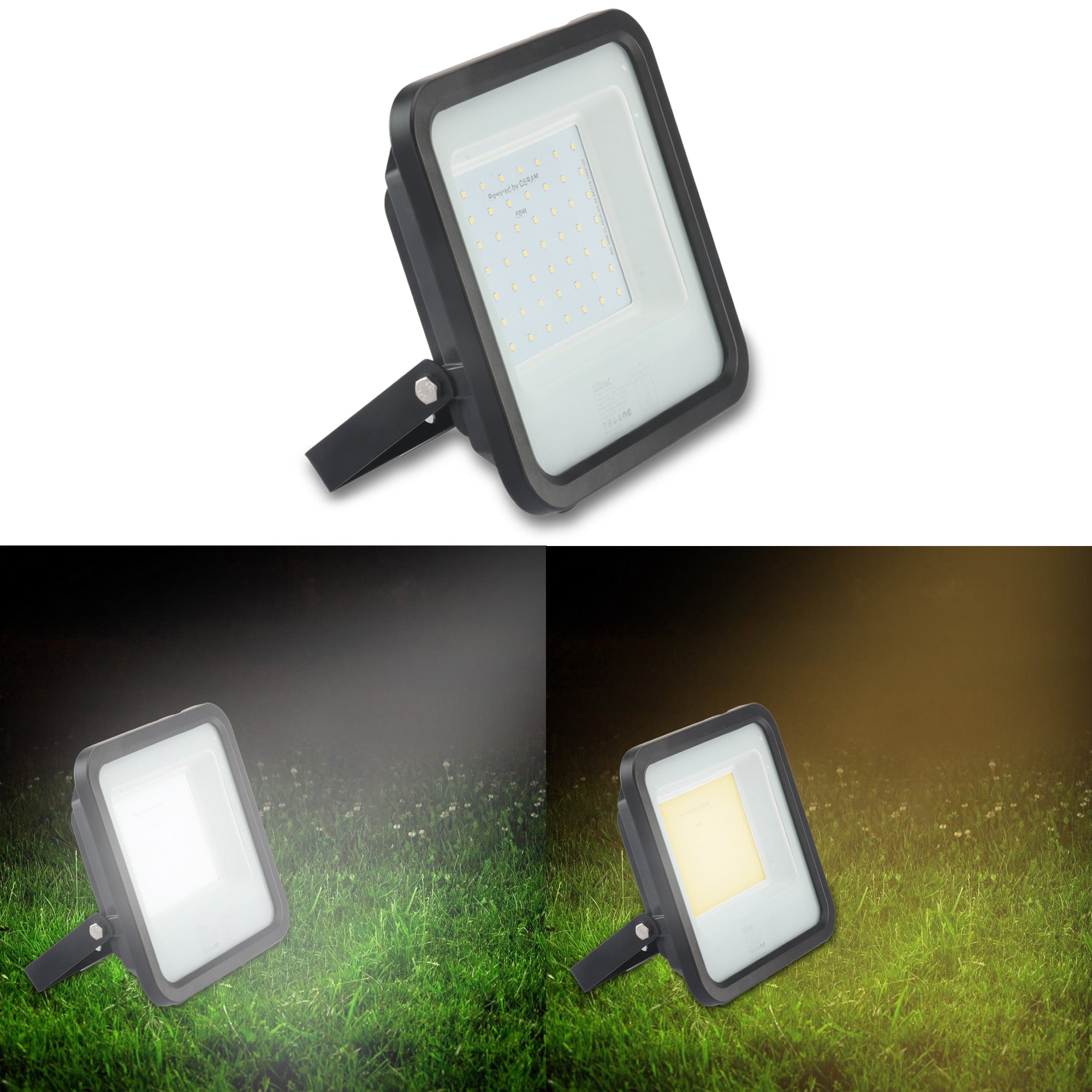 Cool and warm lighting comparison of Fabra 150W led flood light #watts_150w