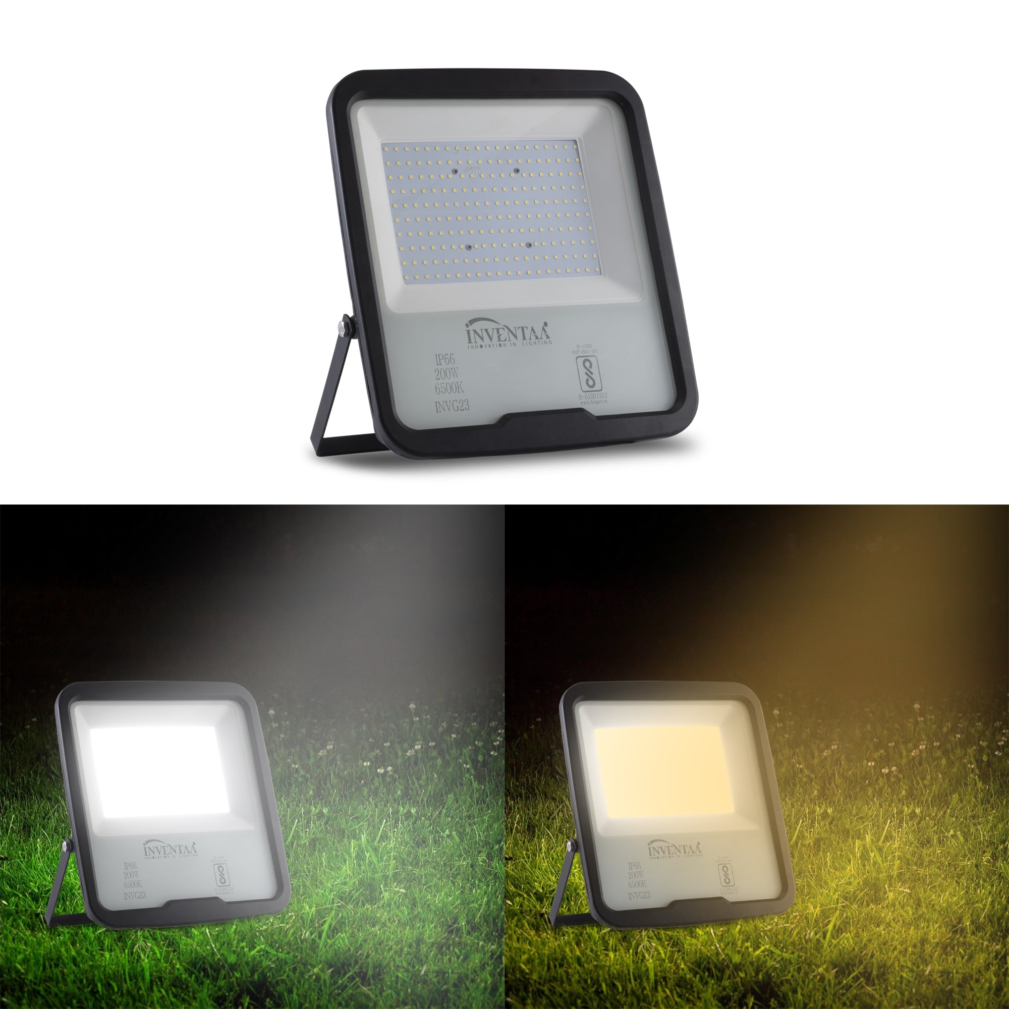 Cool warm lighting comparison of Fabra 30W led flood light #watts_30w