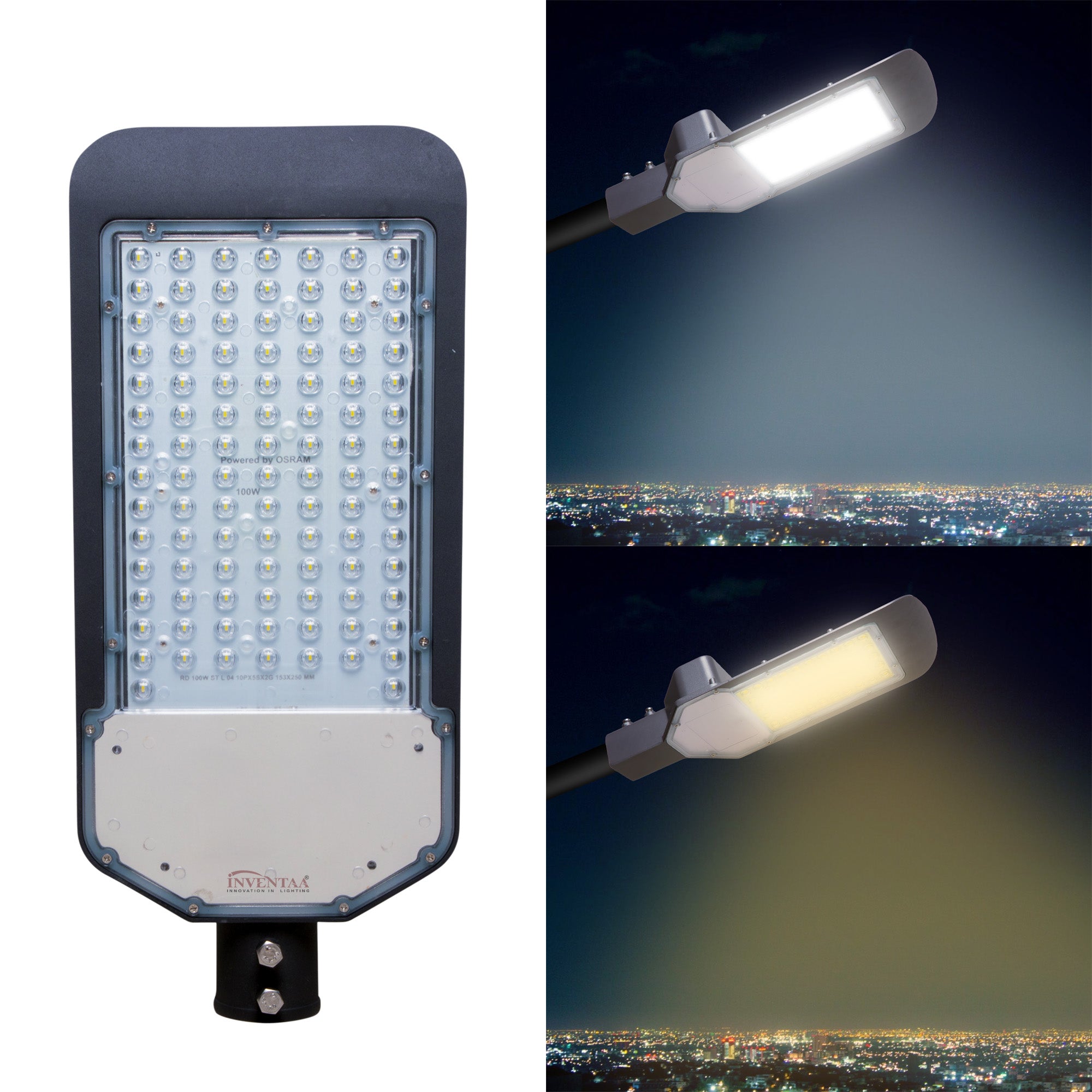 Cool and warm lighting comparison of Lexa 100W led path light #watts_100w