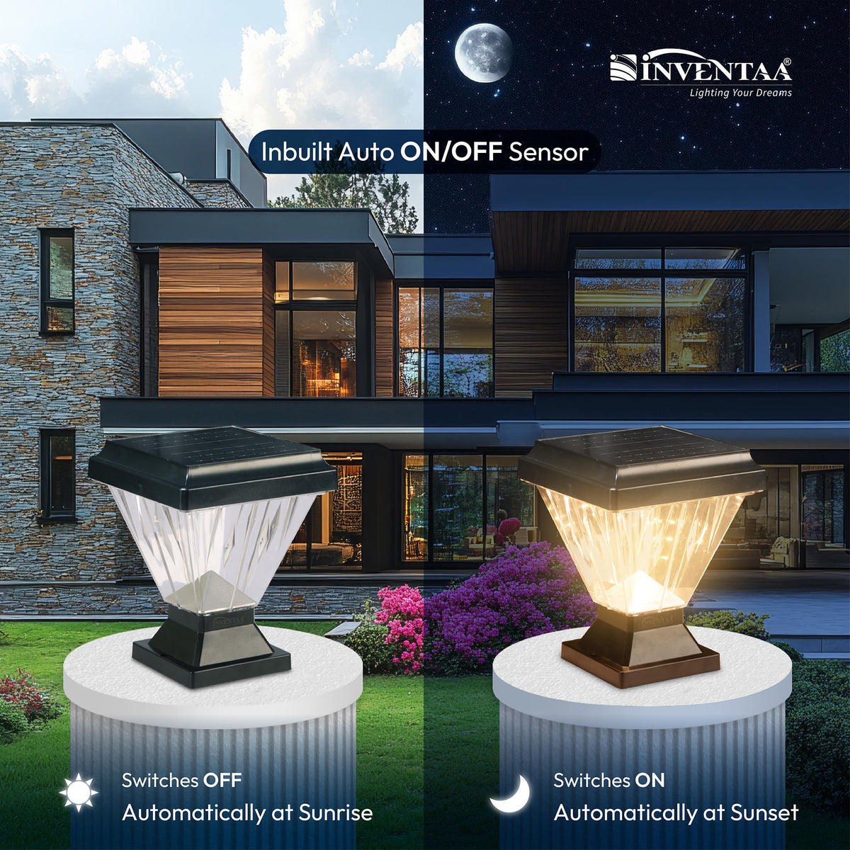 Chiti Solar LED Outdoor Gate Light