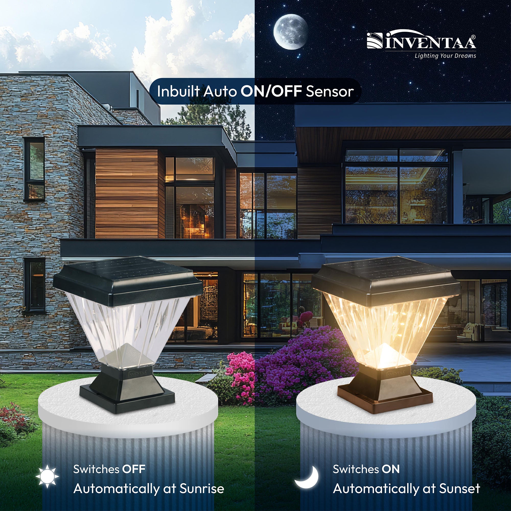 Chiti Solar LED Outdoor Gate Light