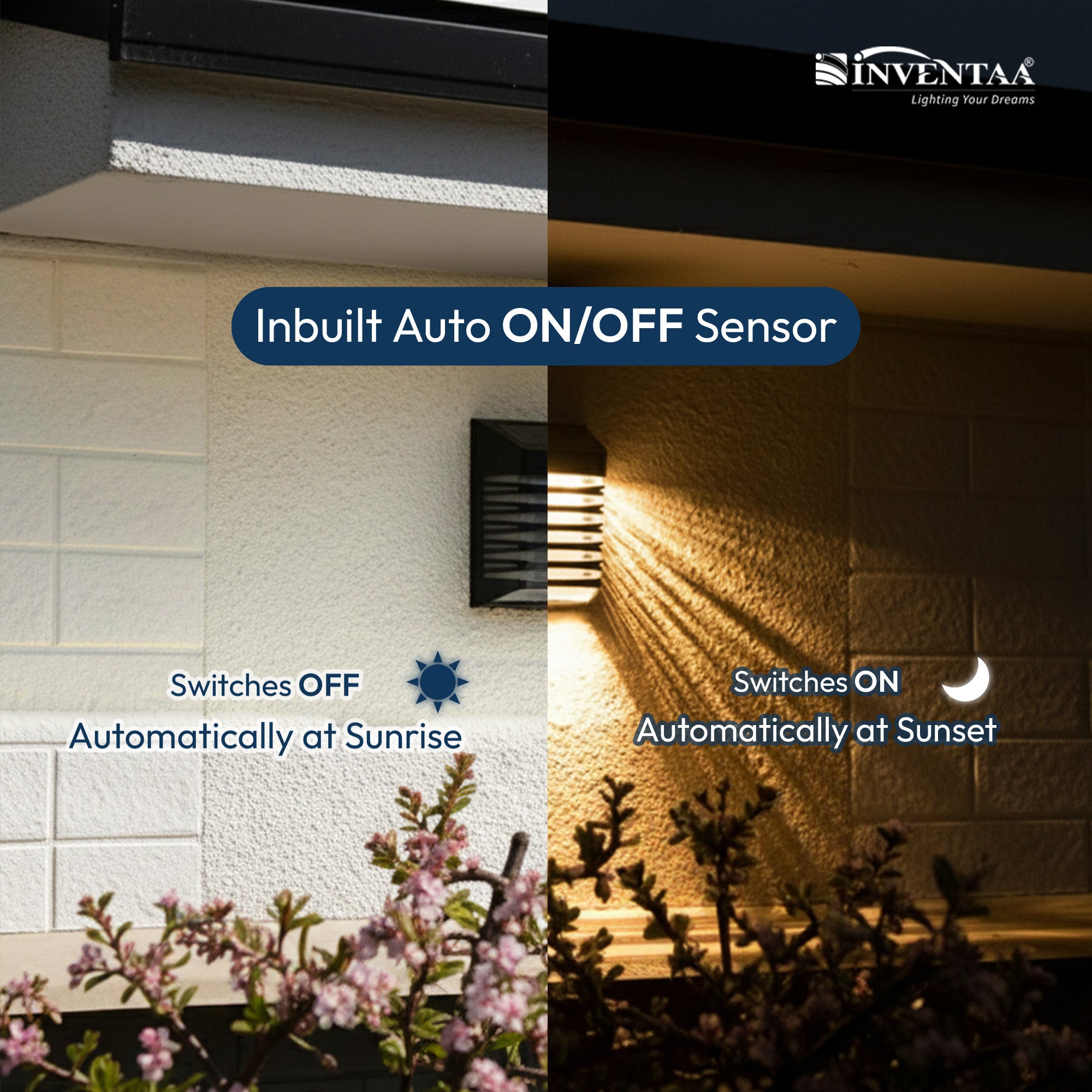 Hana Solar LED Outdoor Wall Light