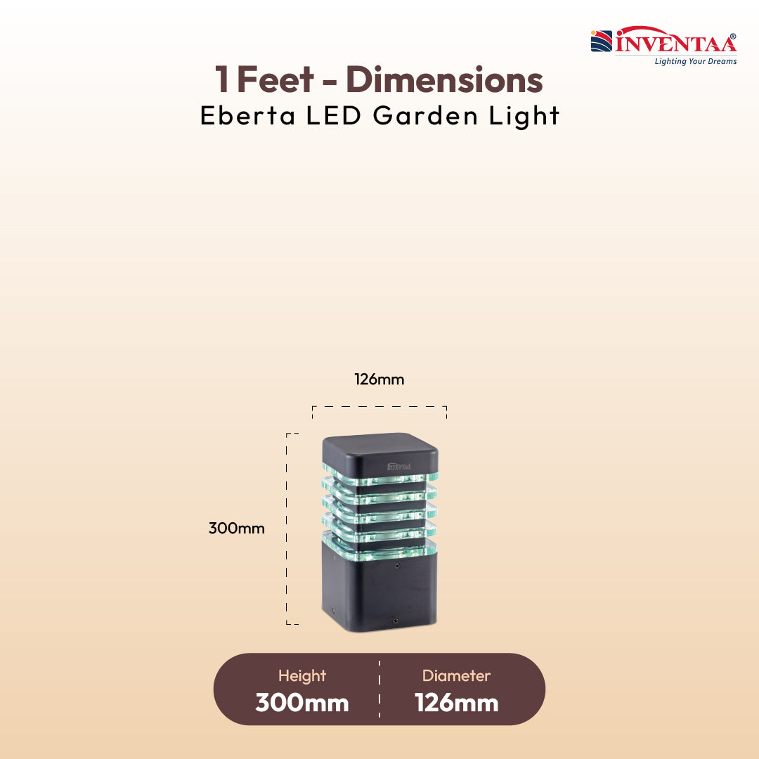 Eberta Ice Cube LED Garden Bollard