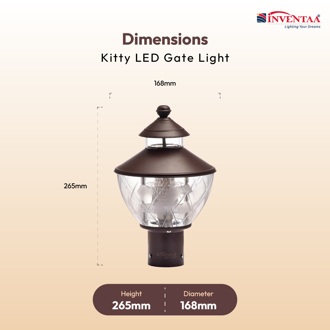 Kitty Cute Gate Lamp Light - LED Entrance Lamp