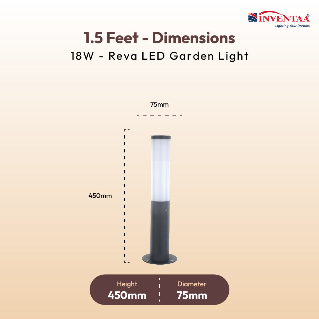 Reva LED Garden Bollard Outdoor Light