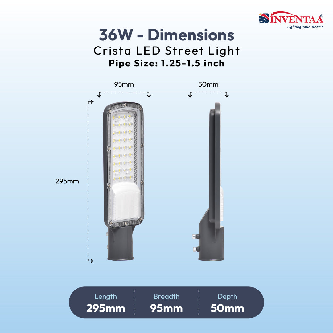 CRISTA LED Street Light –| IP66 Aluminium Body