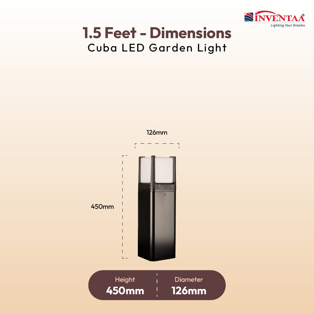 CUBA Garden LED Outdoor Bollard Light