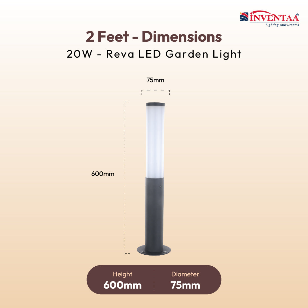 Reva LED Garden Bollard Outdoor Light