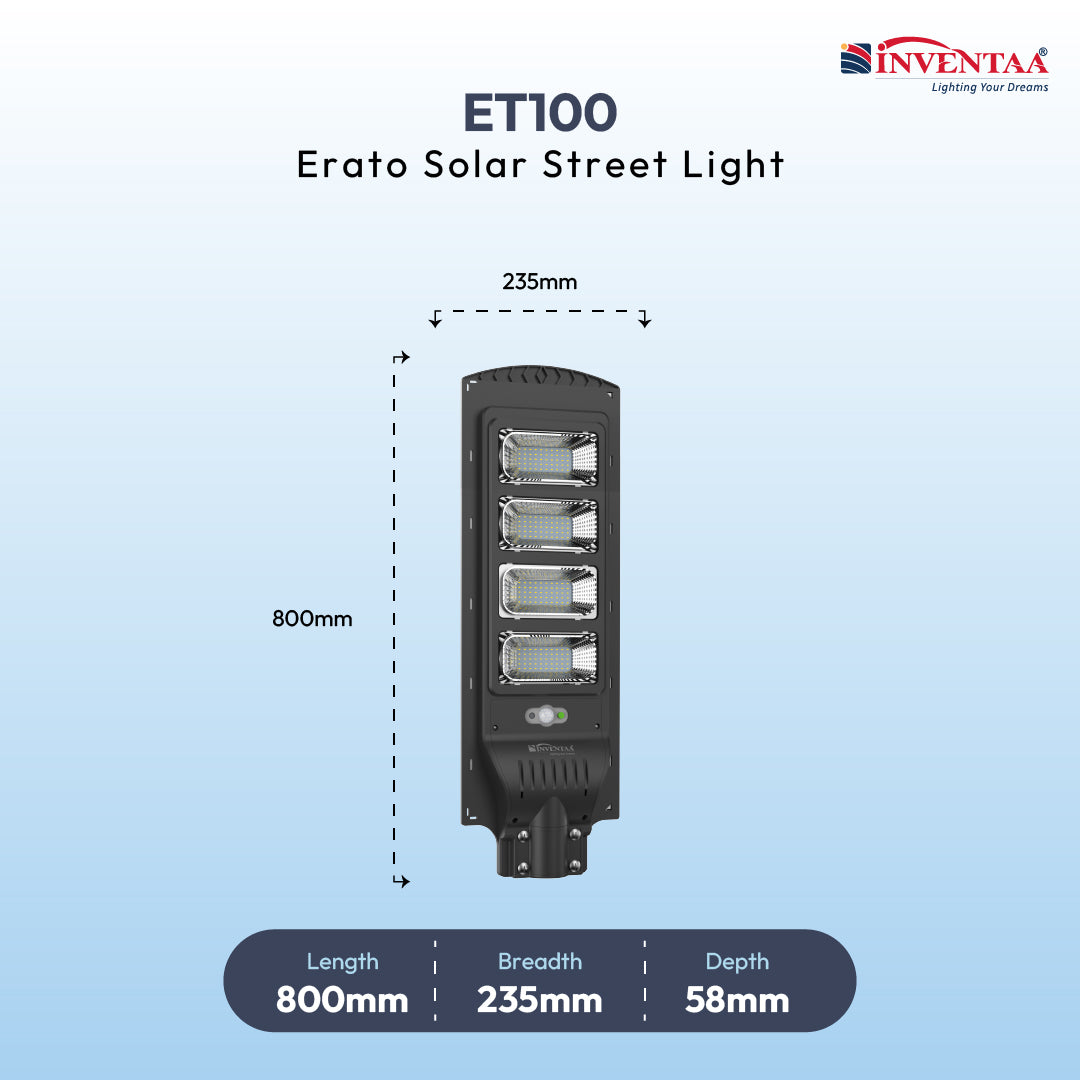 Erato LED Solar Outdoor Street Light