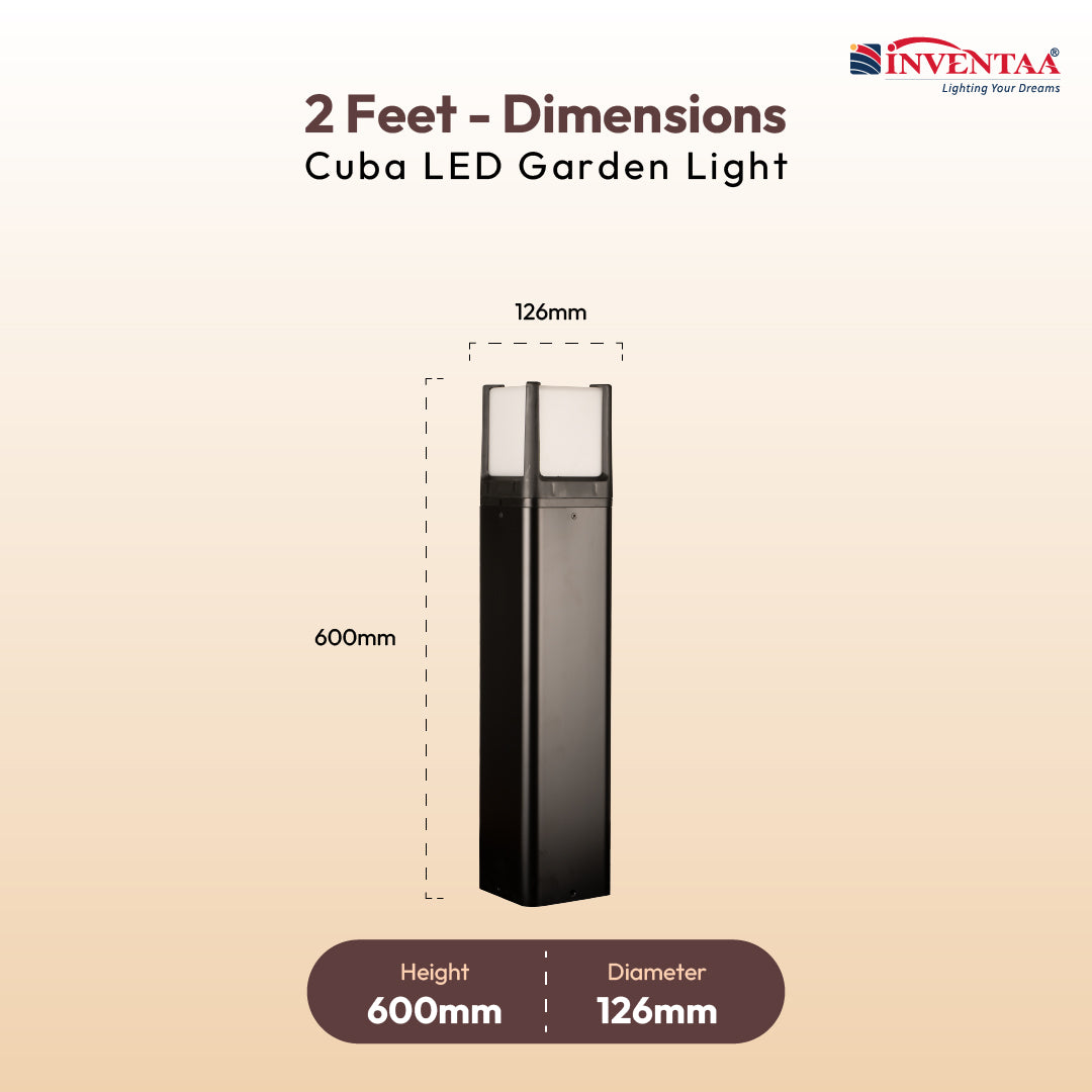 CUBA Garden LED Outdoor Bollard Light