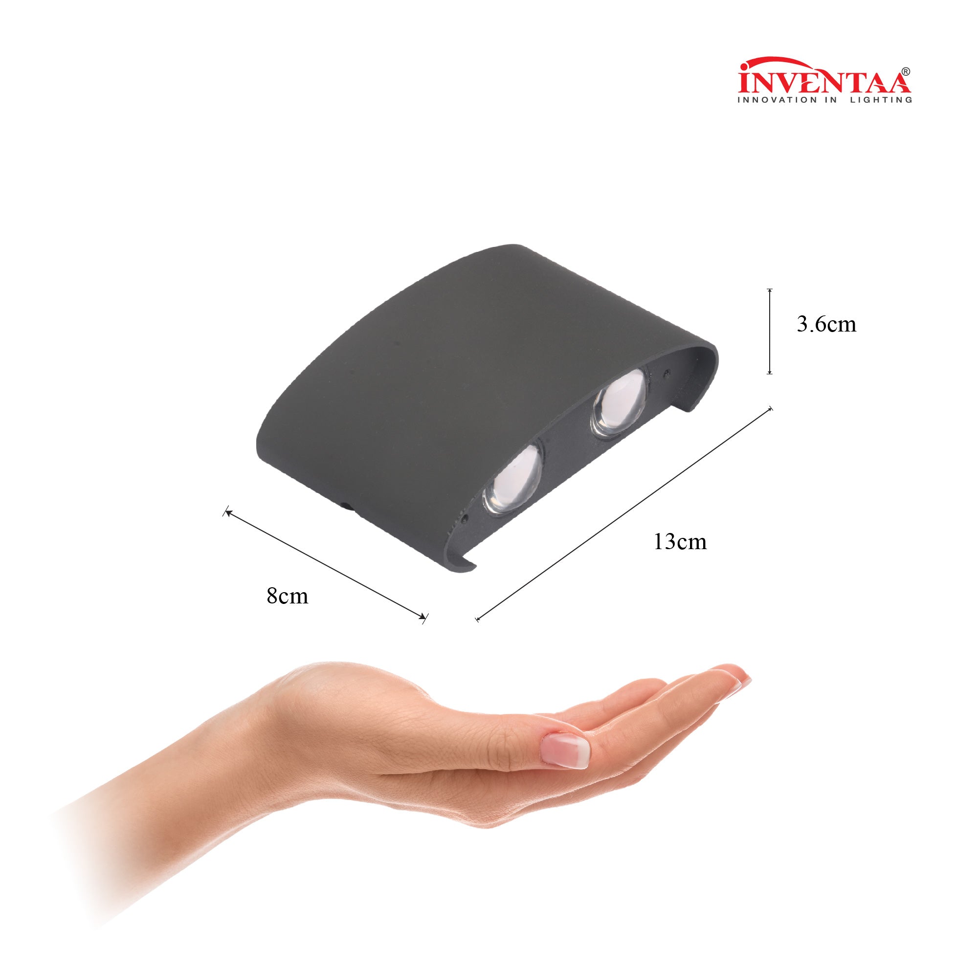 Dimension of Ezme 2 way up and down wall light #type_2 way