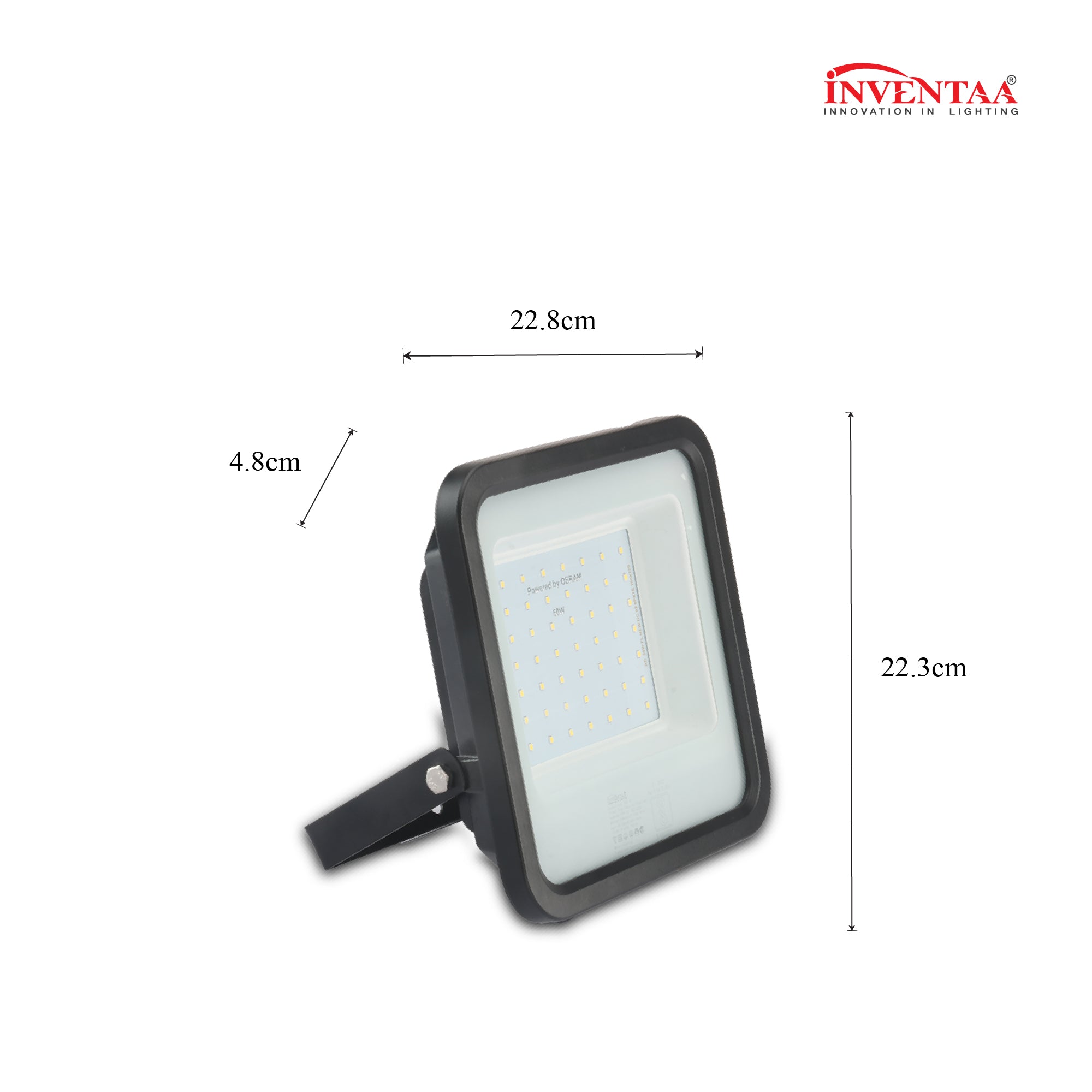 Dimension of Fabra 50W led flood light #watts_50w