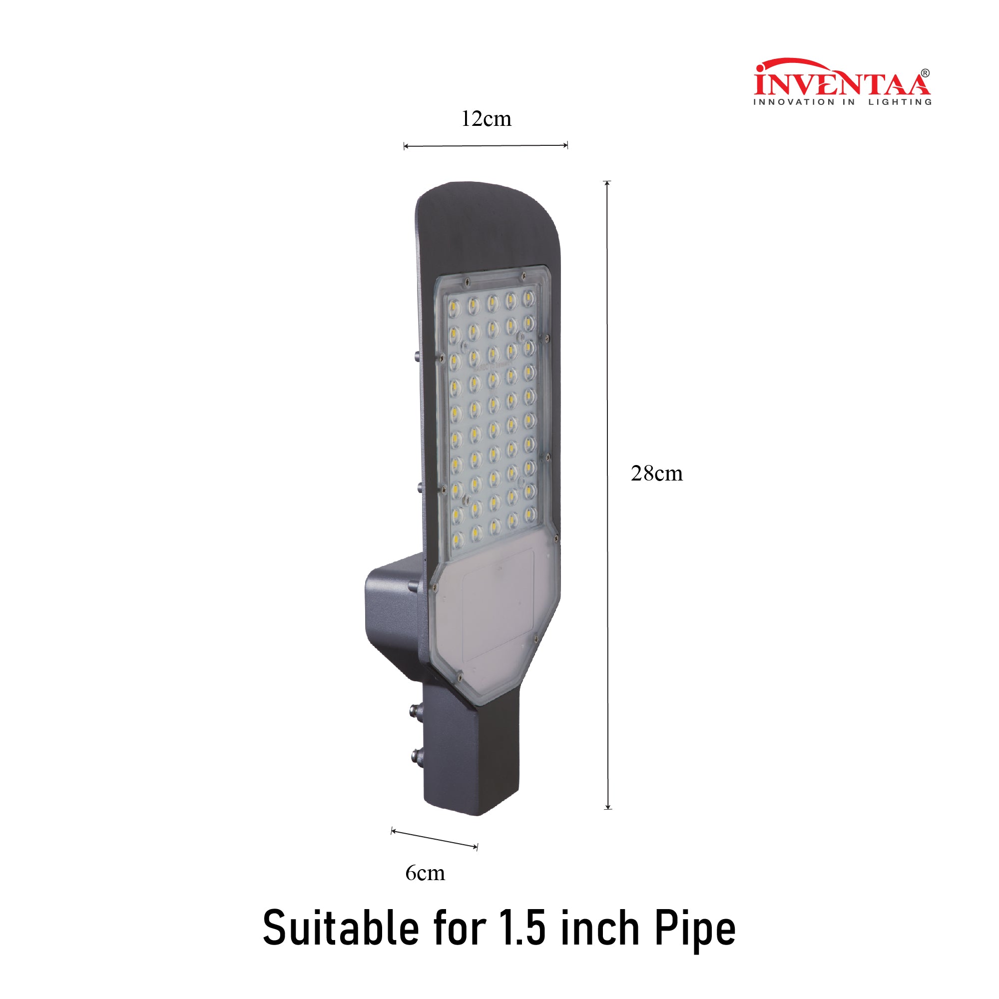 Dimension of Lexa 50W led street light #watts_50w