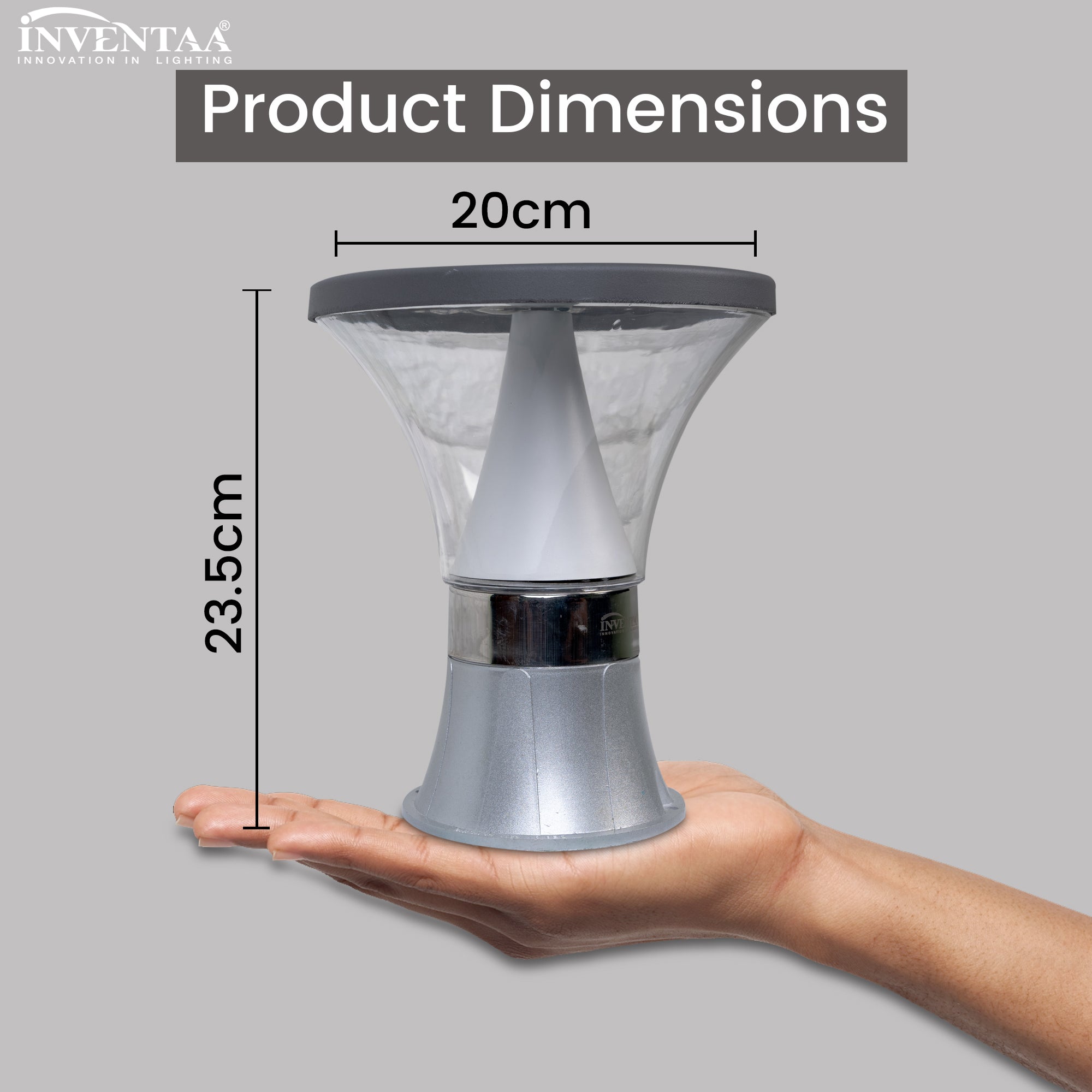 Pluto Solar LED Outdoor Gate Light
