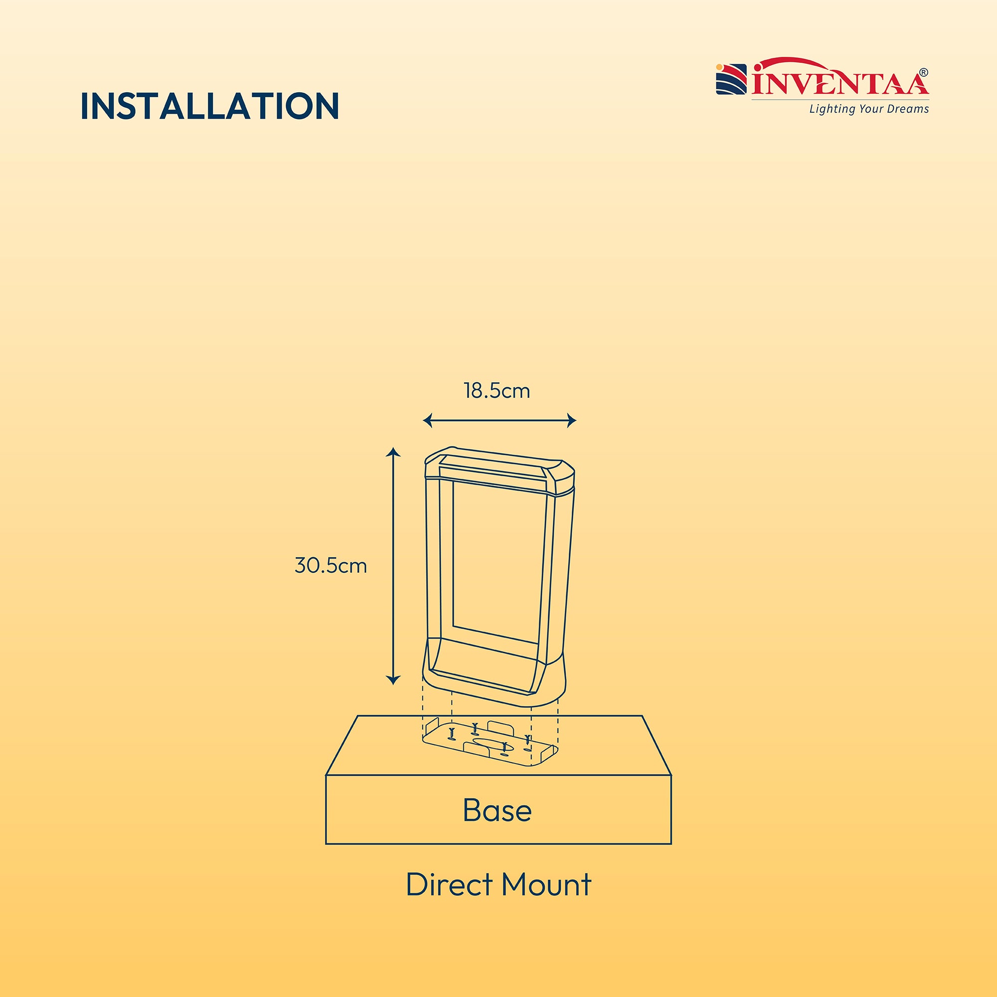 Dimension Of Smart Troy LED Bollard Light #size_1 feet