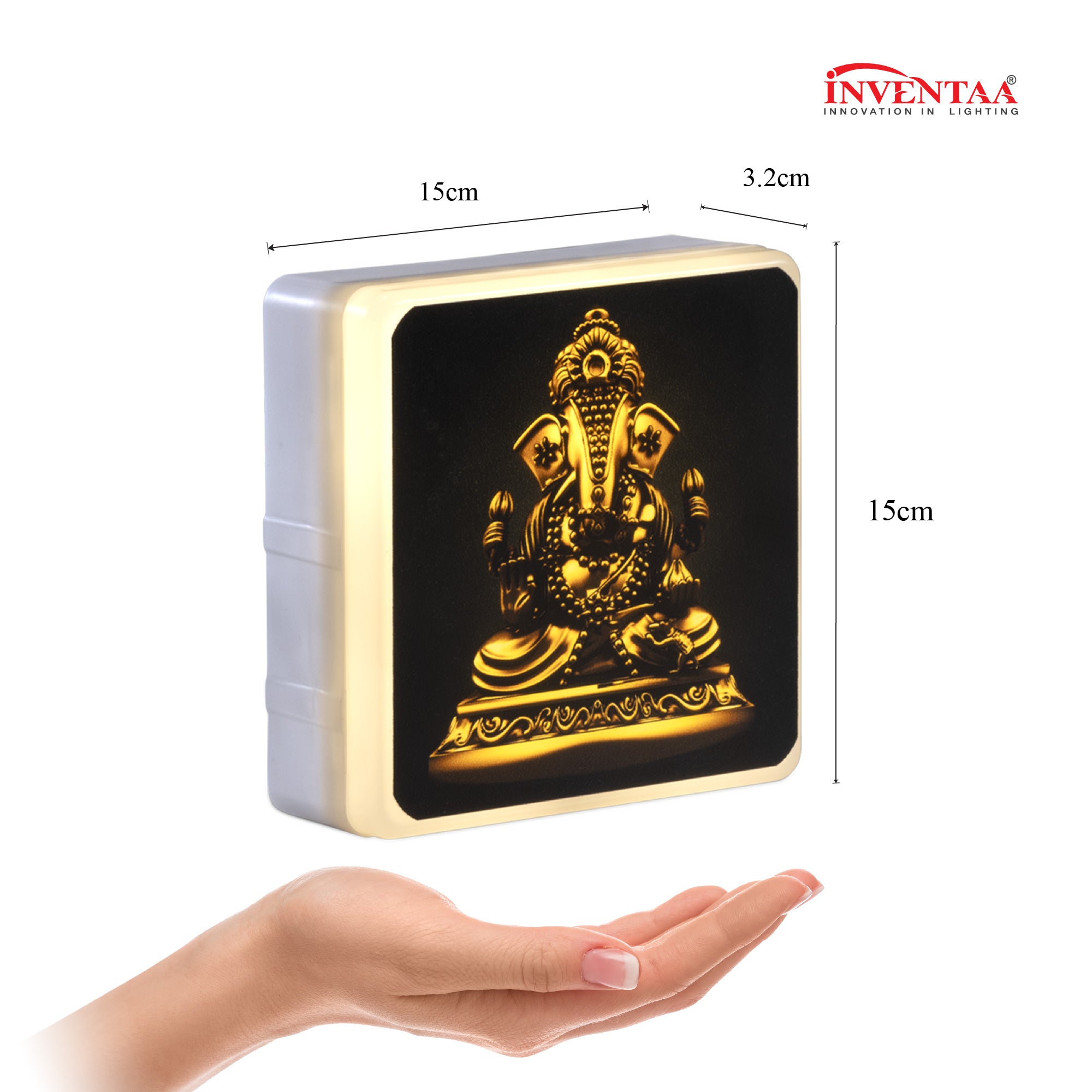 Dimension Of Lord Vinayagar Divine LED Wall Light 