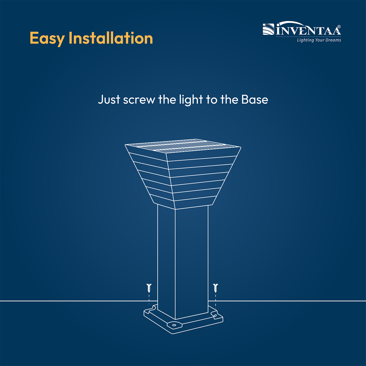 Villa Solar LED Outdoor Bollard Light