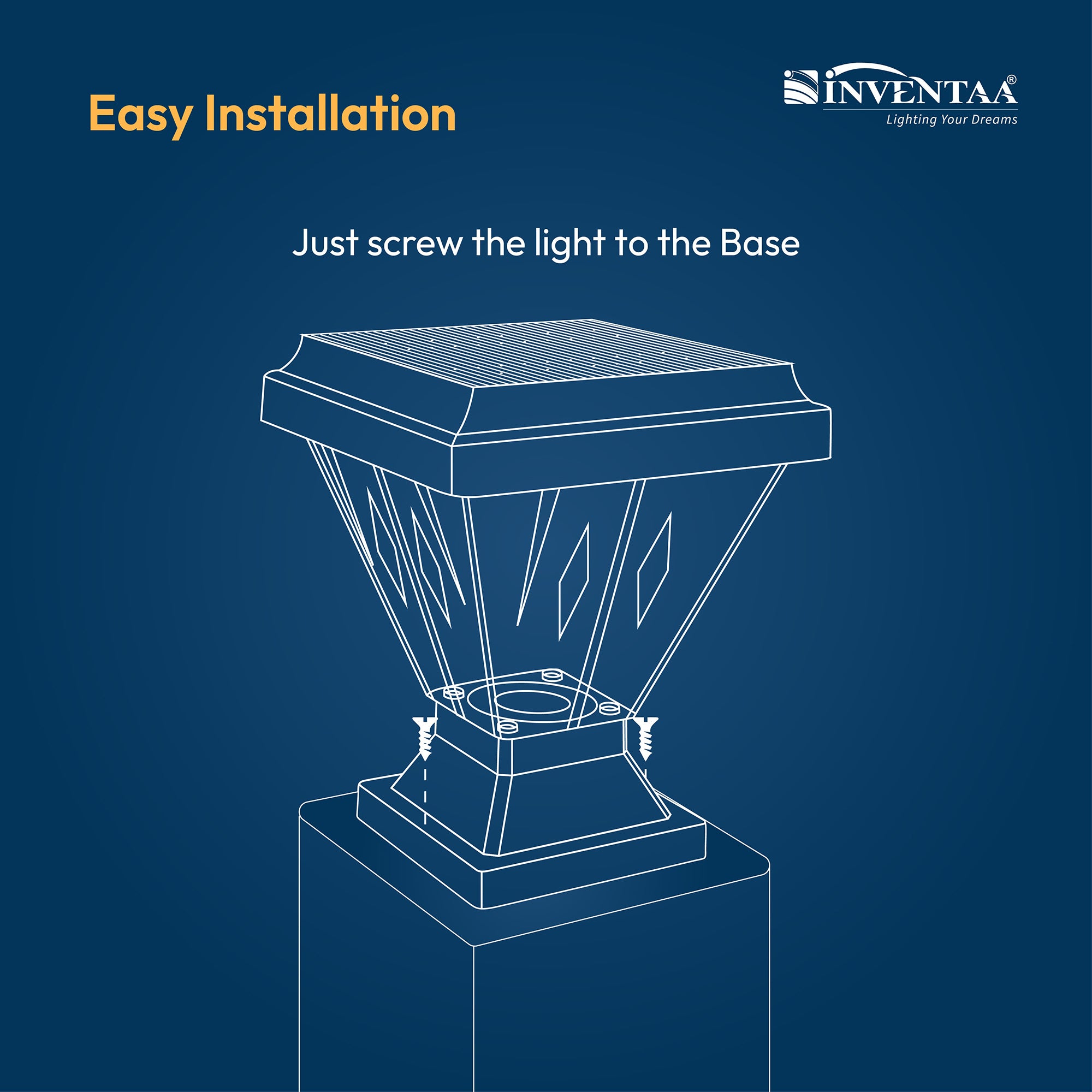 Chiti Solar LED Outdoor Gate Light