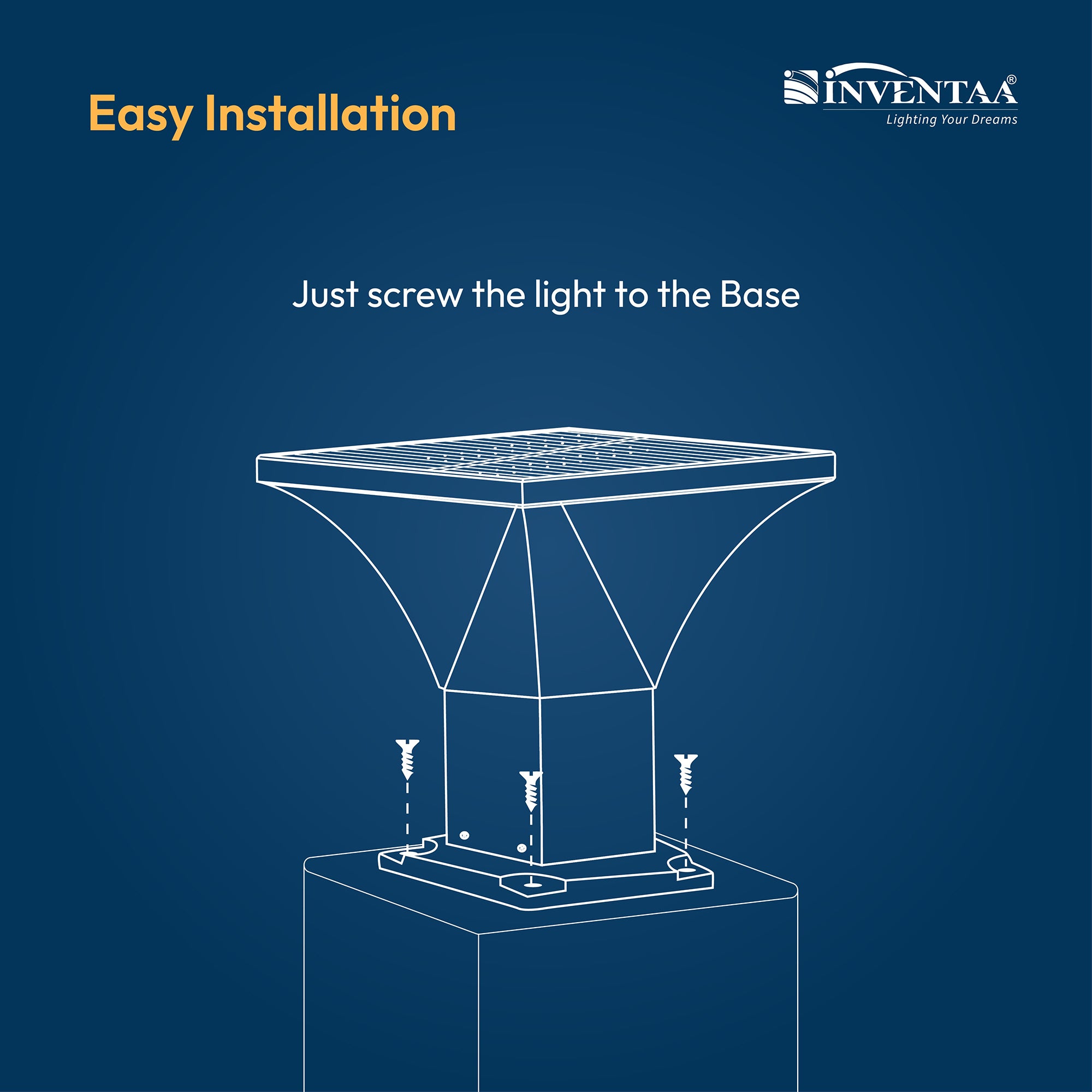 Bloom Solar LED Outdoor Gate Light