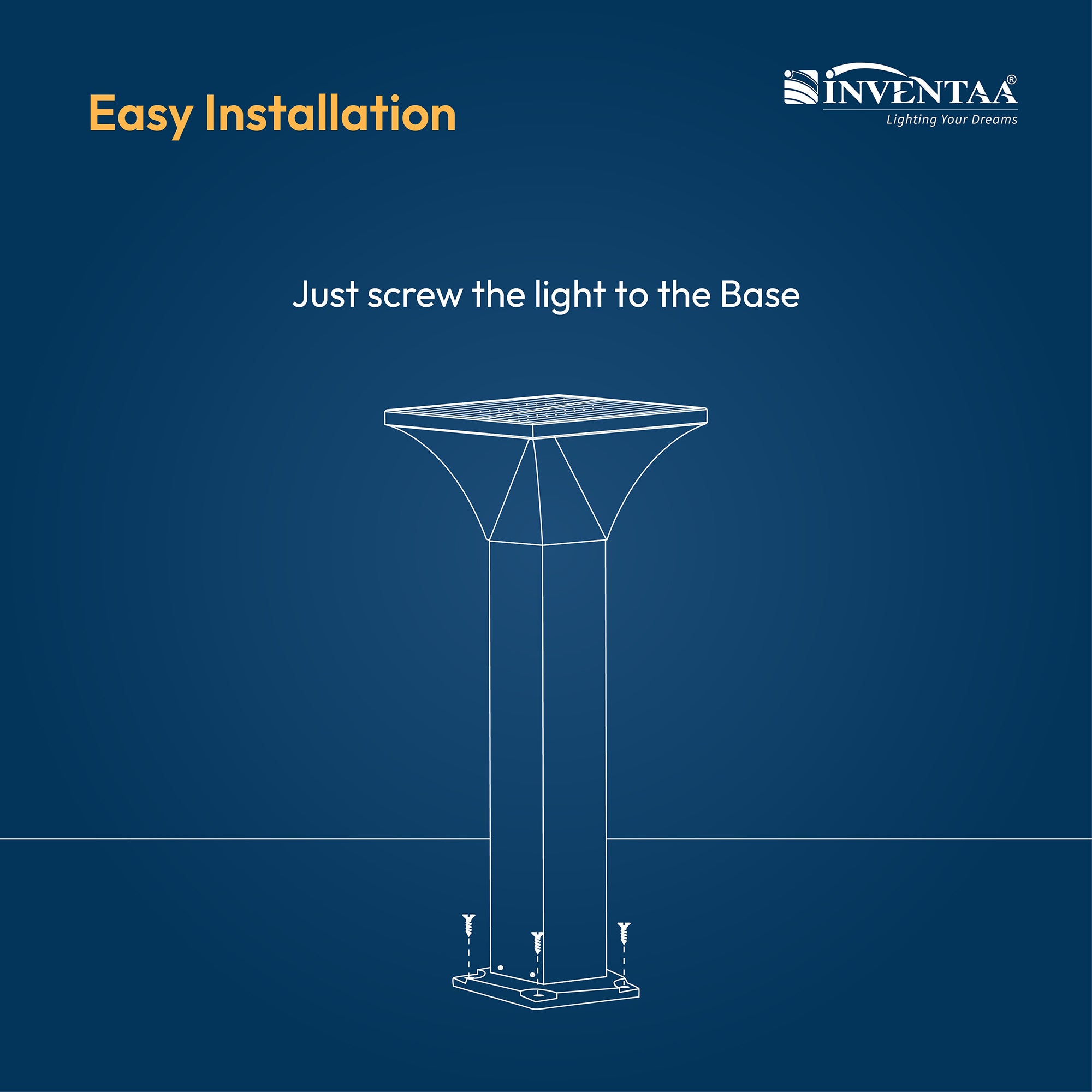 Bloom Solar LED Outdoor Bollard Light