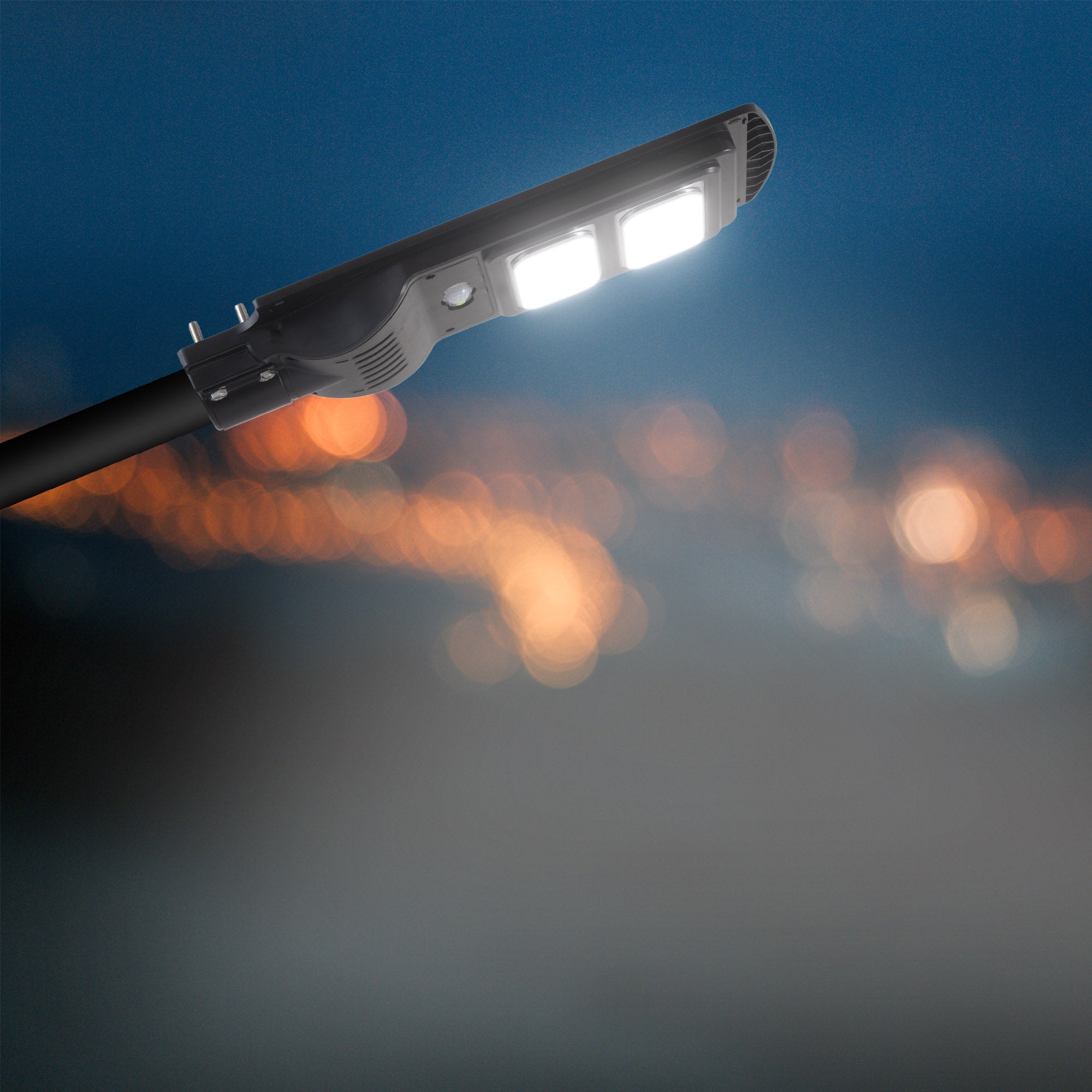 Erato 40W led solar street lighting emitting its cool white glow #power_40w