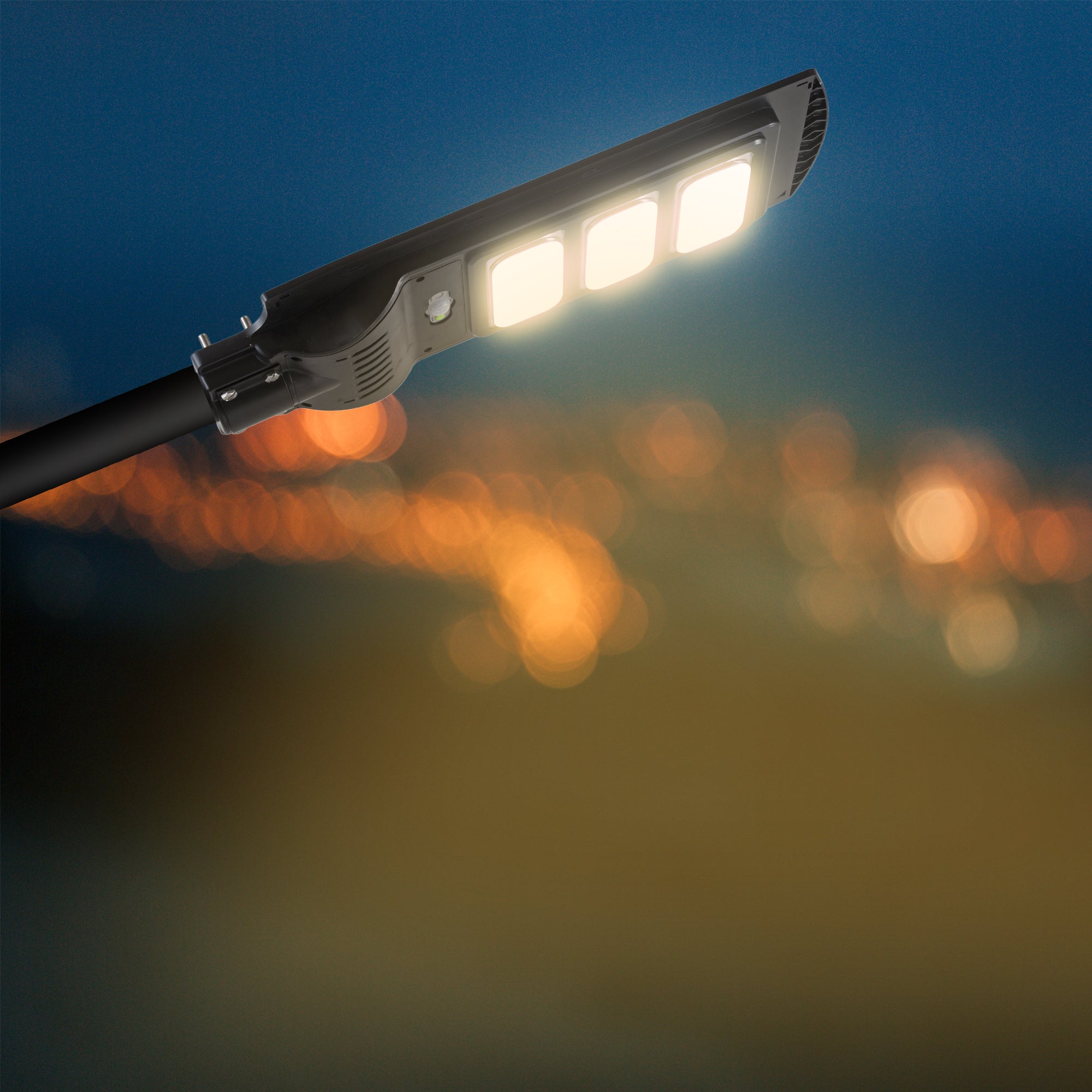 Erato 60W led solar street light emitting warm white glow #power_60w