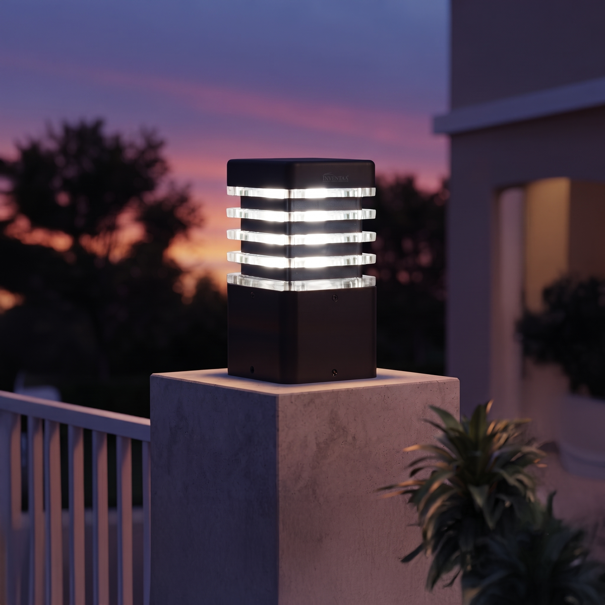 Eberta 5" 12W Outside Gate Lights - LED Square Gate Light for Modern Design