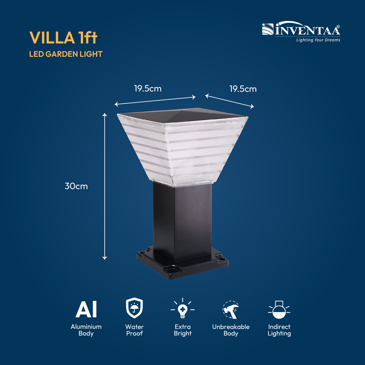 Bloom Solar LED Outdoor Bollard Light
