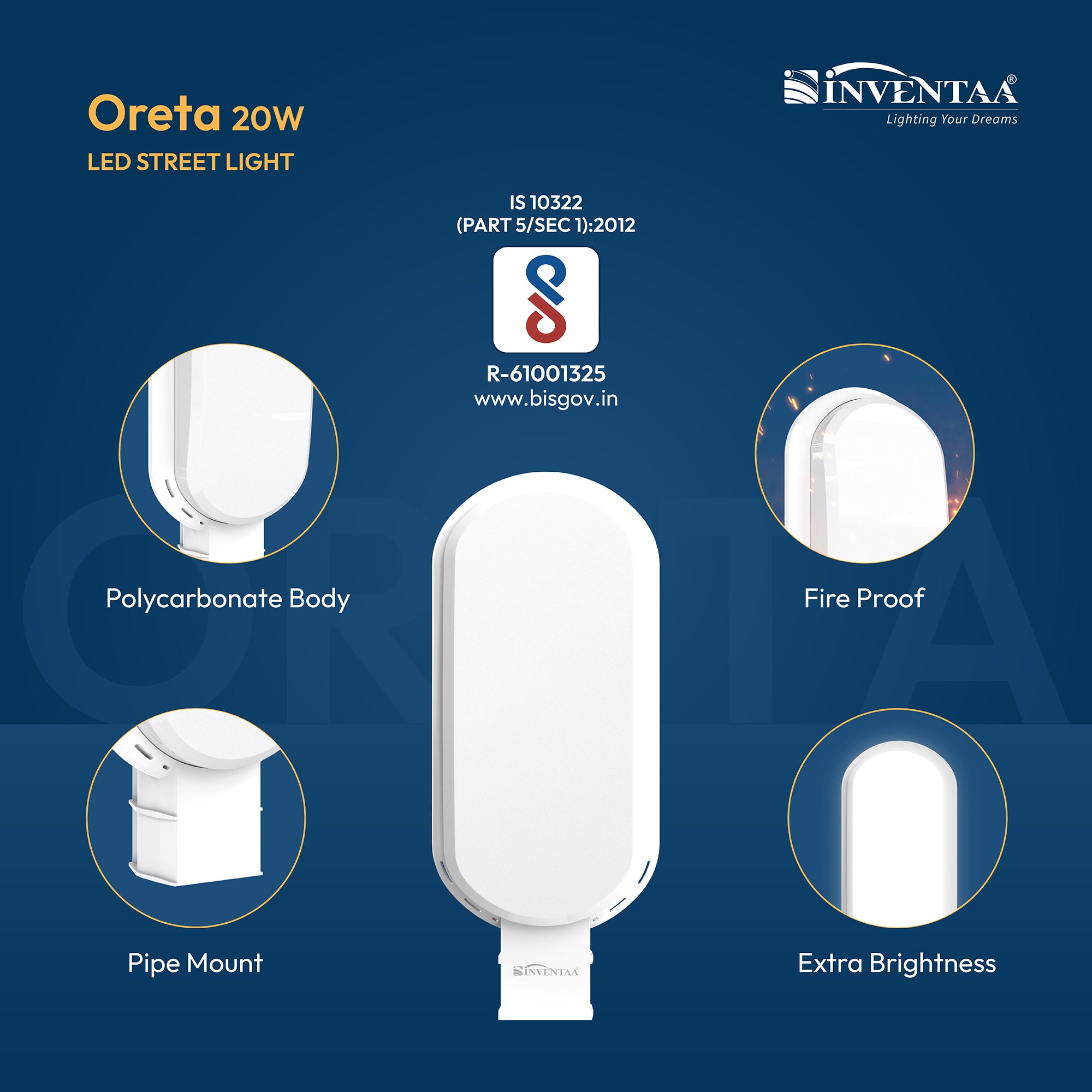 Oreta 20W General LED Street Light
