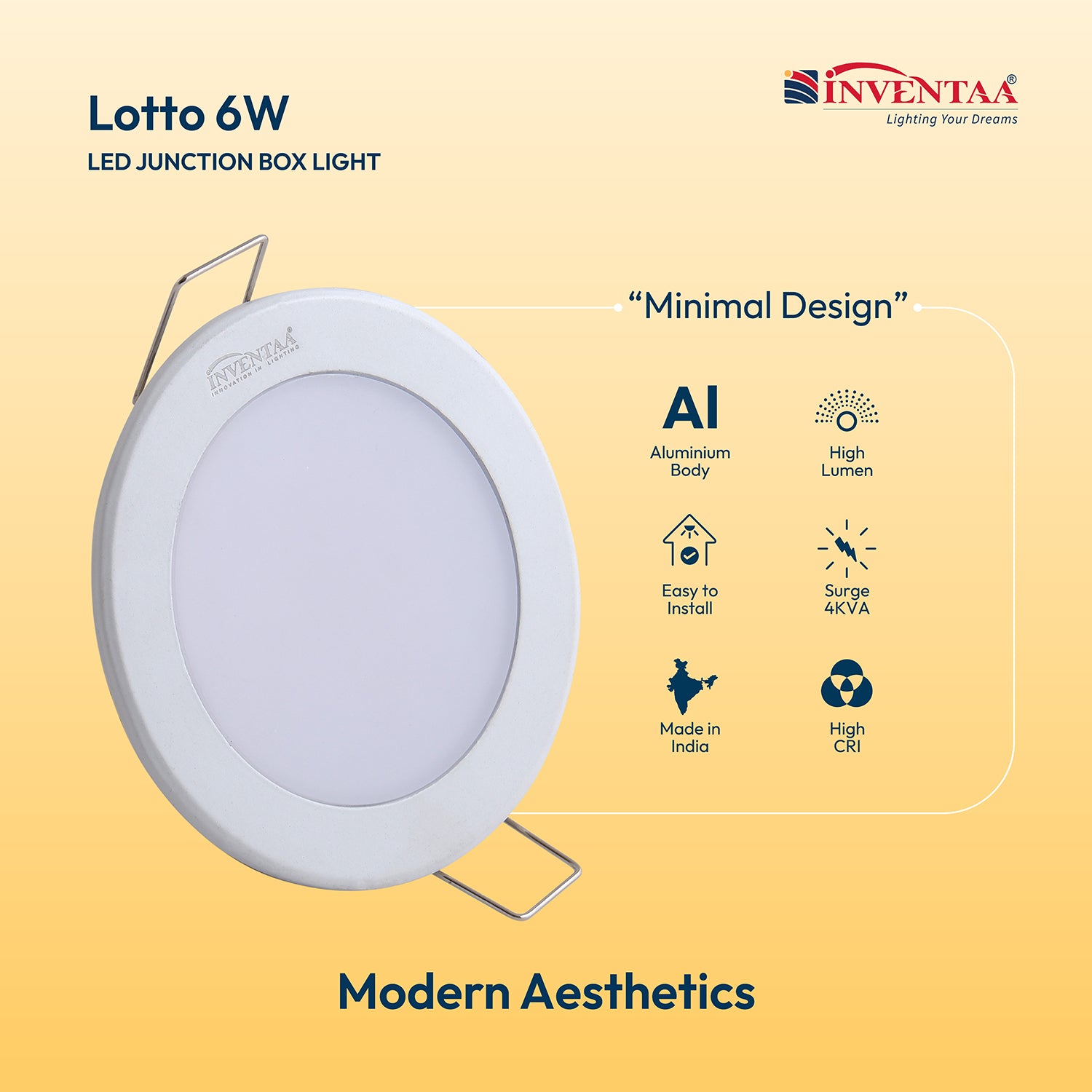 Lotto 6W LED Junction Light Fixture