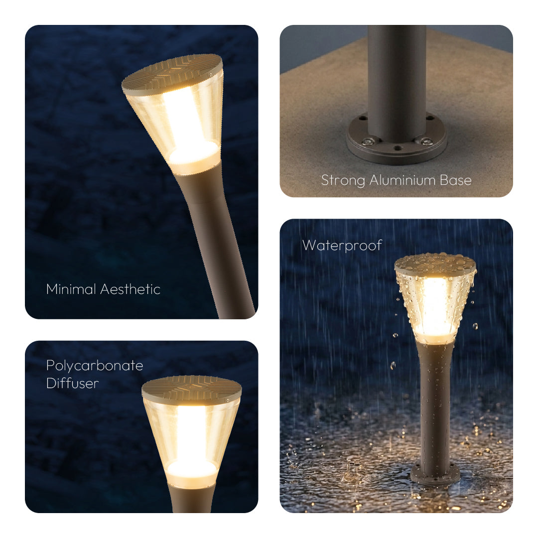 Olivia Stem 15W Yard LED Bollard Light