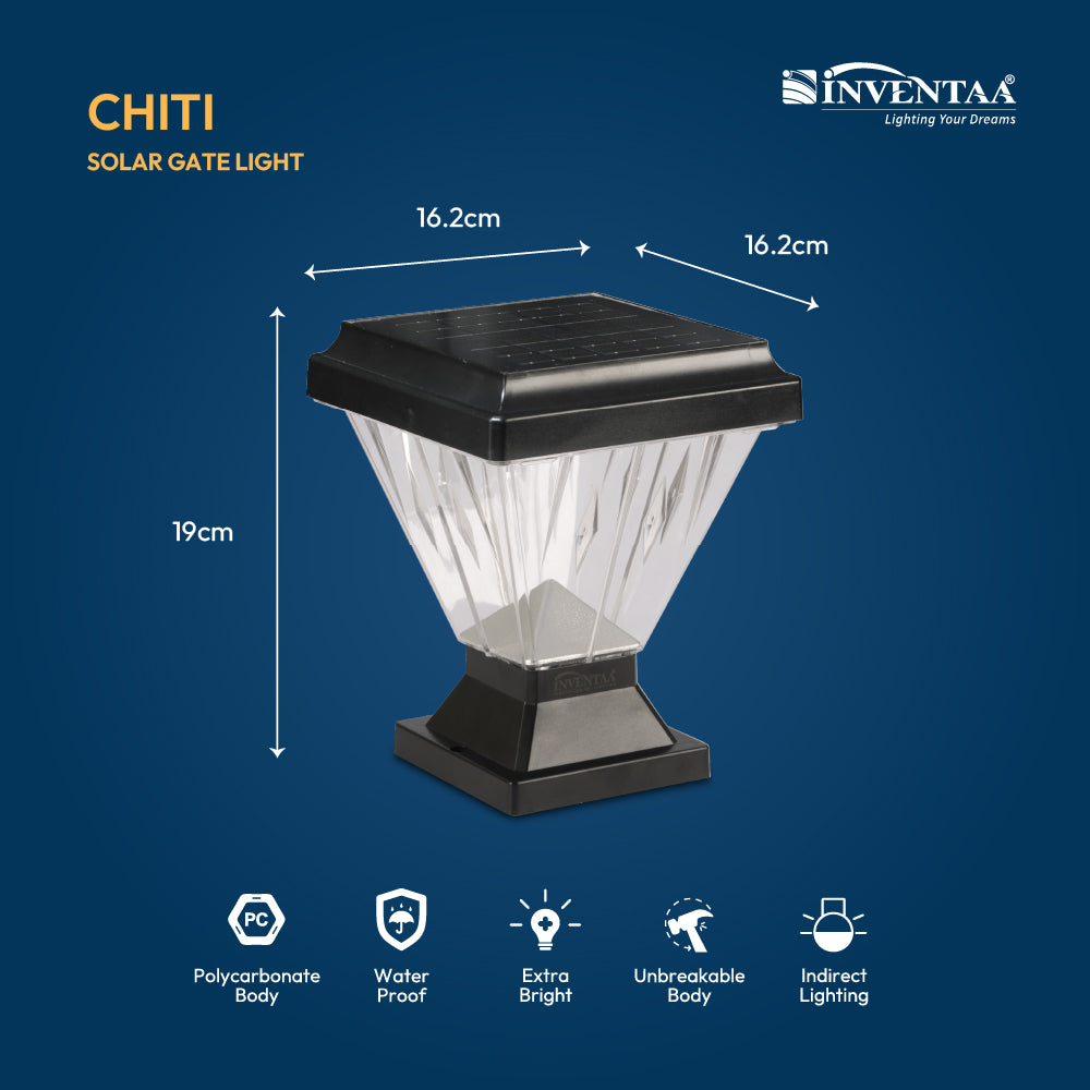 Chiti Solar LED Outdoor Gate Light