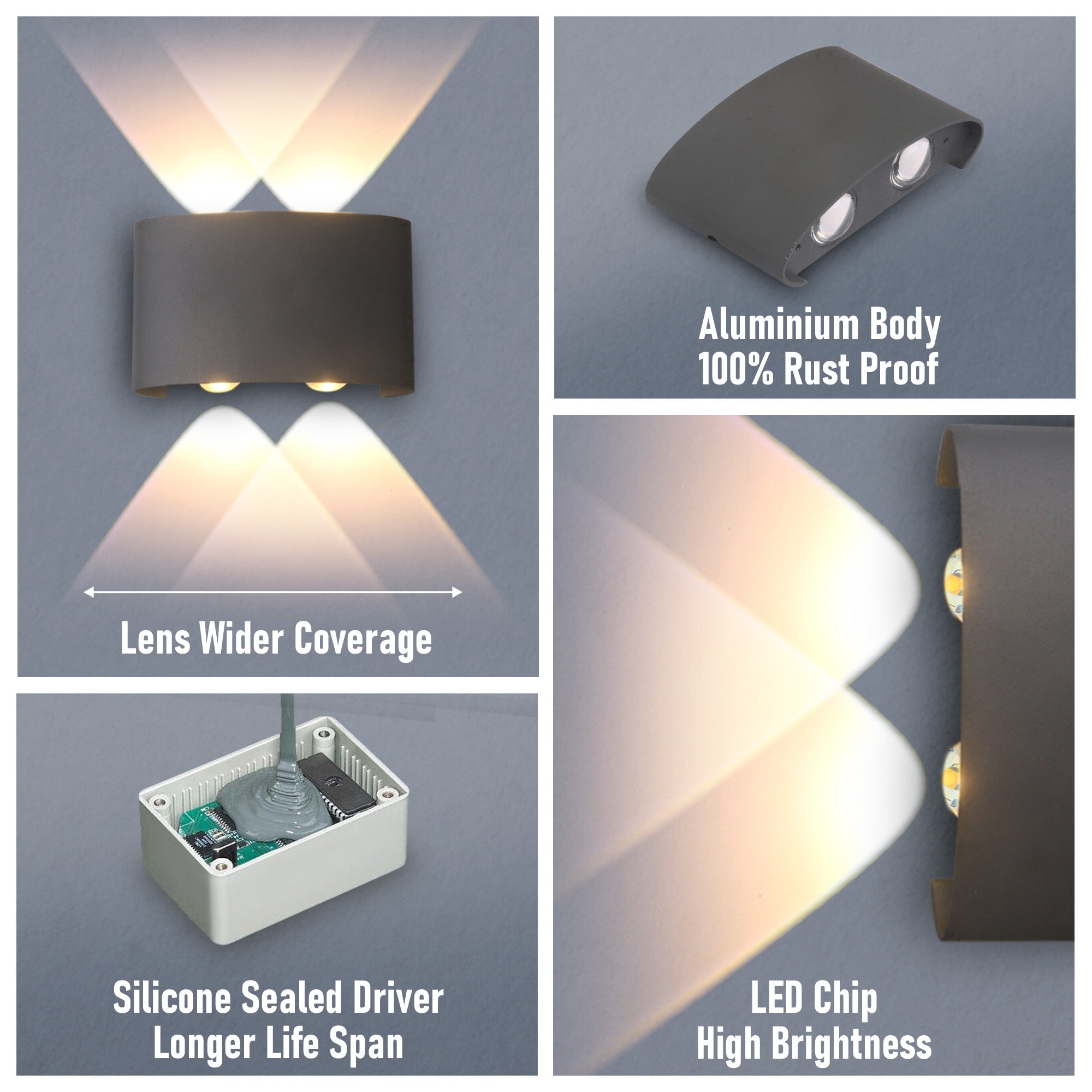 Features of Ezme 2 way up and down wall light #type_2 way